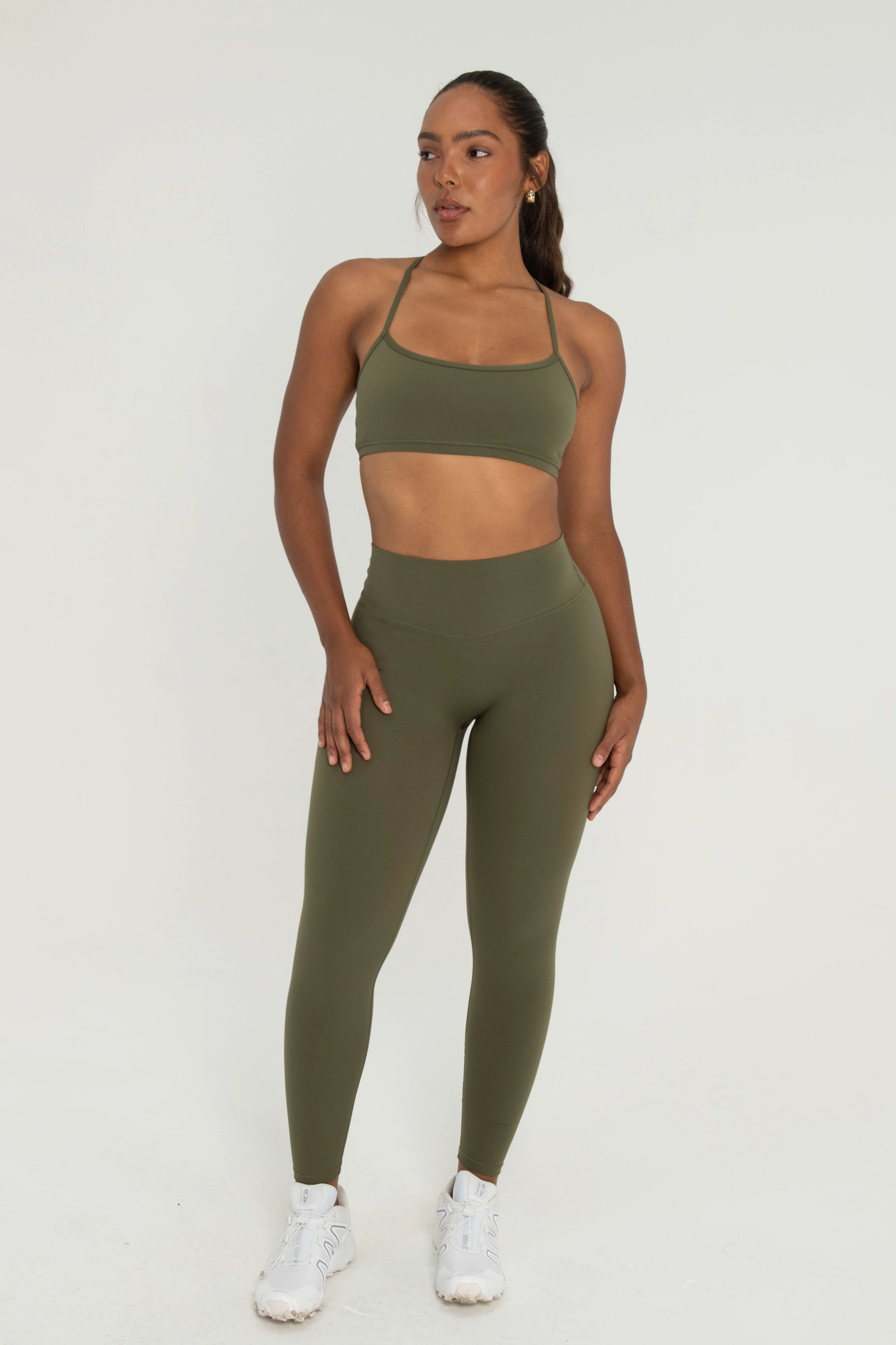Core Leggings - Olive - Image 4
