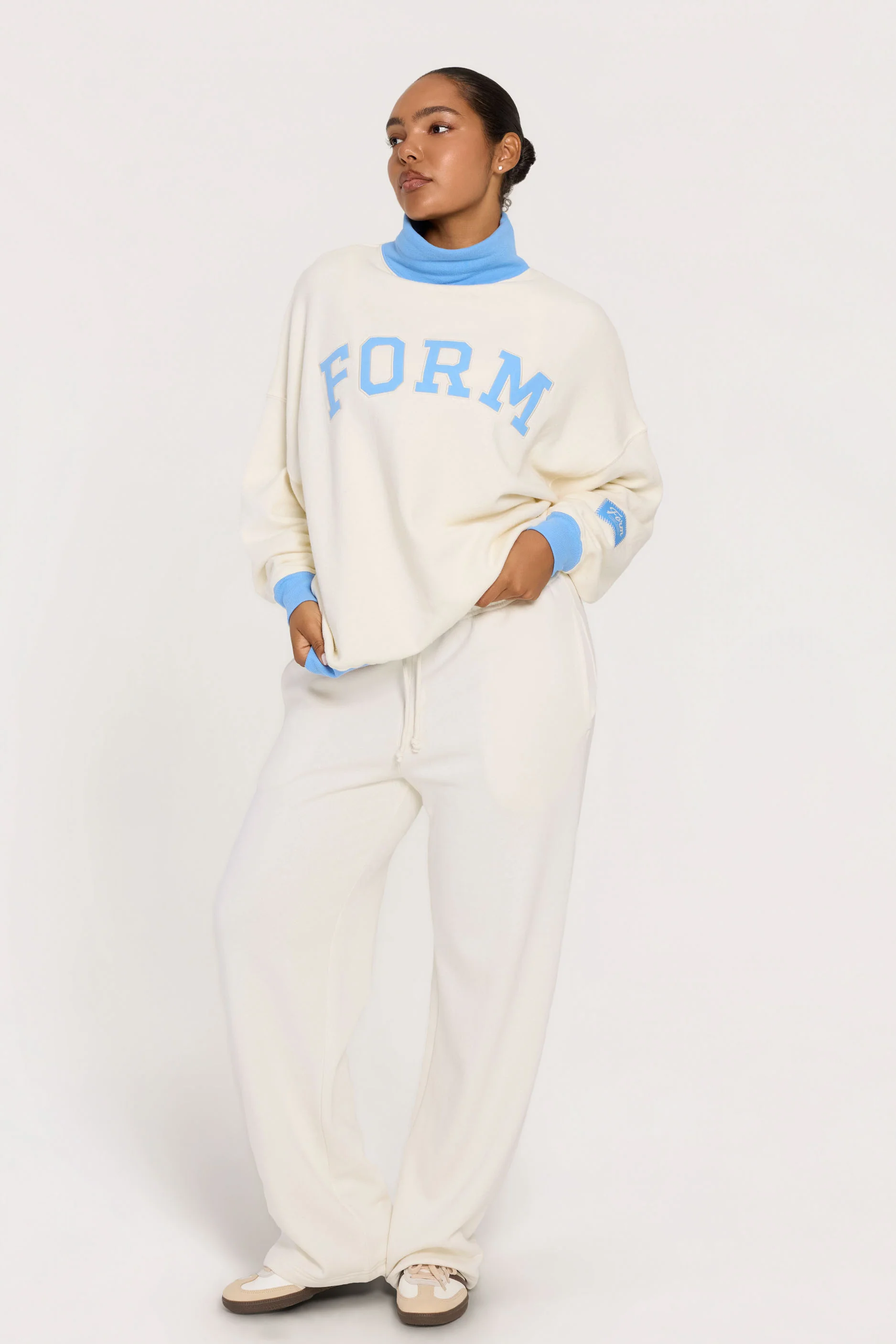 Straight Leg Sweatpants - Cream - Image 7