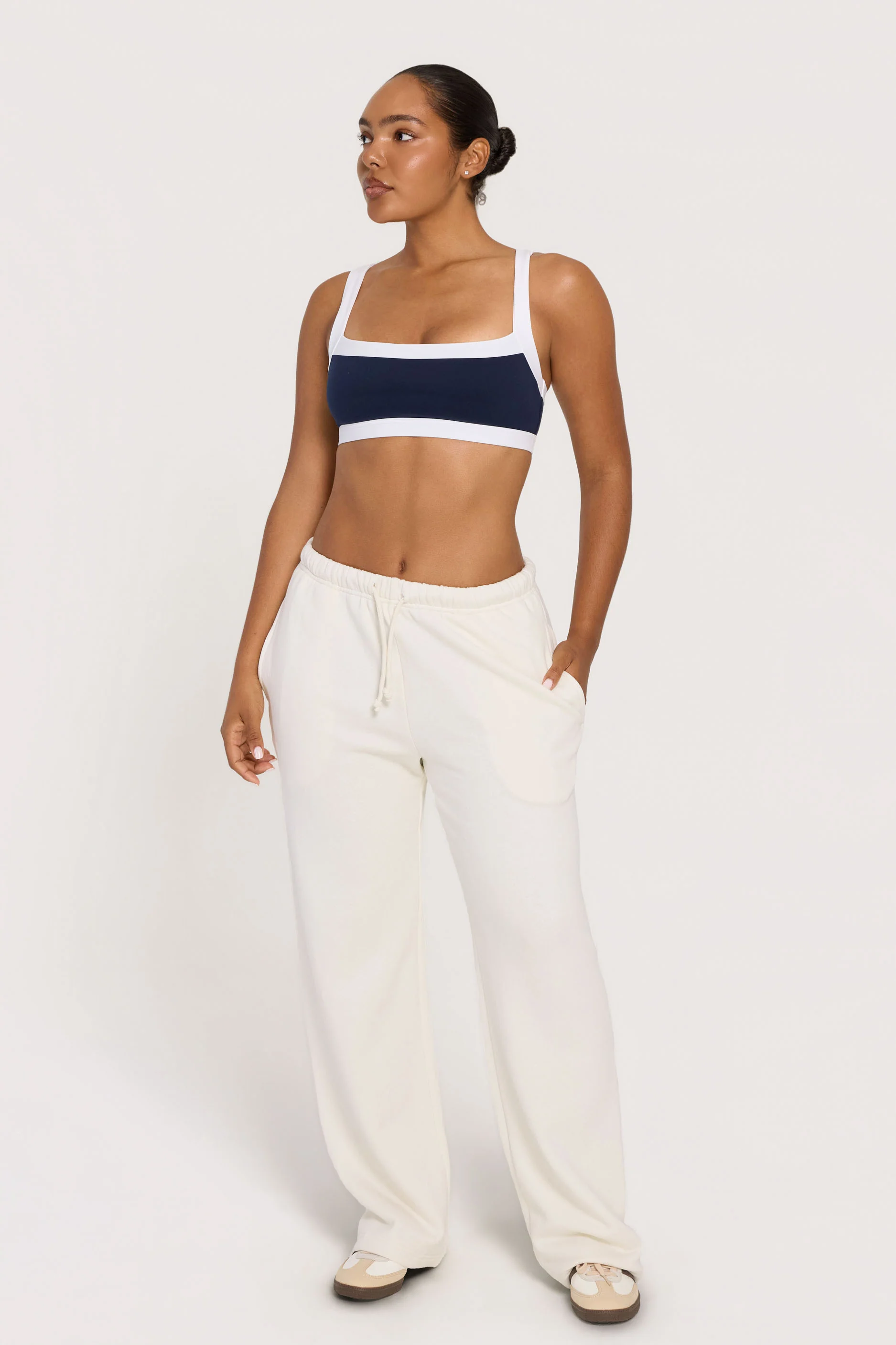 Straight Leg Sweatpants - Cream - Image 8