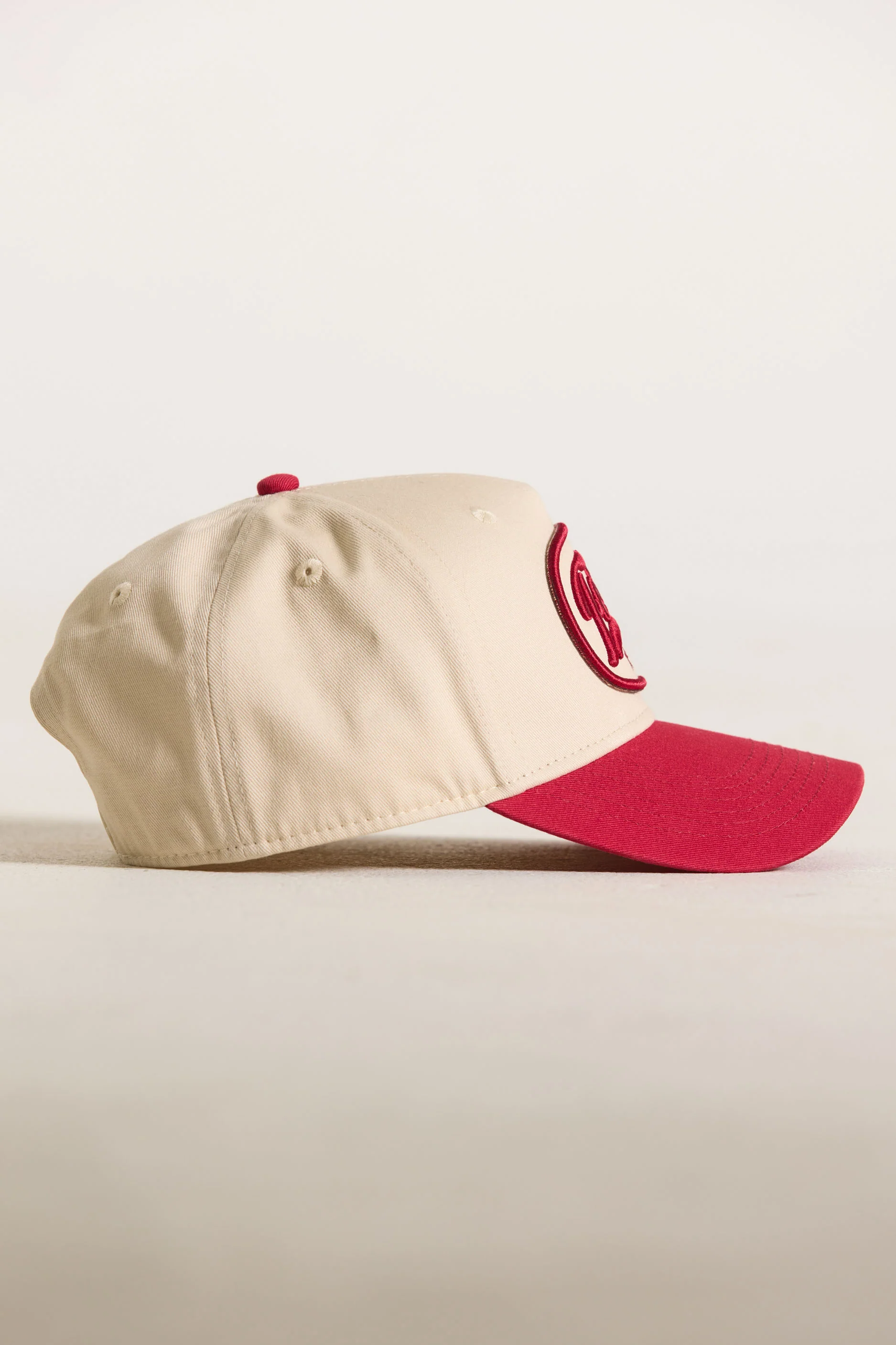 FORM Patch Trucker Hat - White/Cherry - Image 3