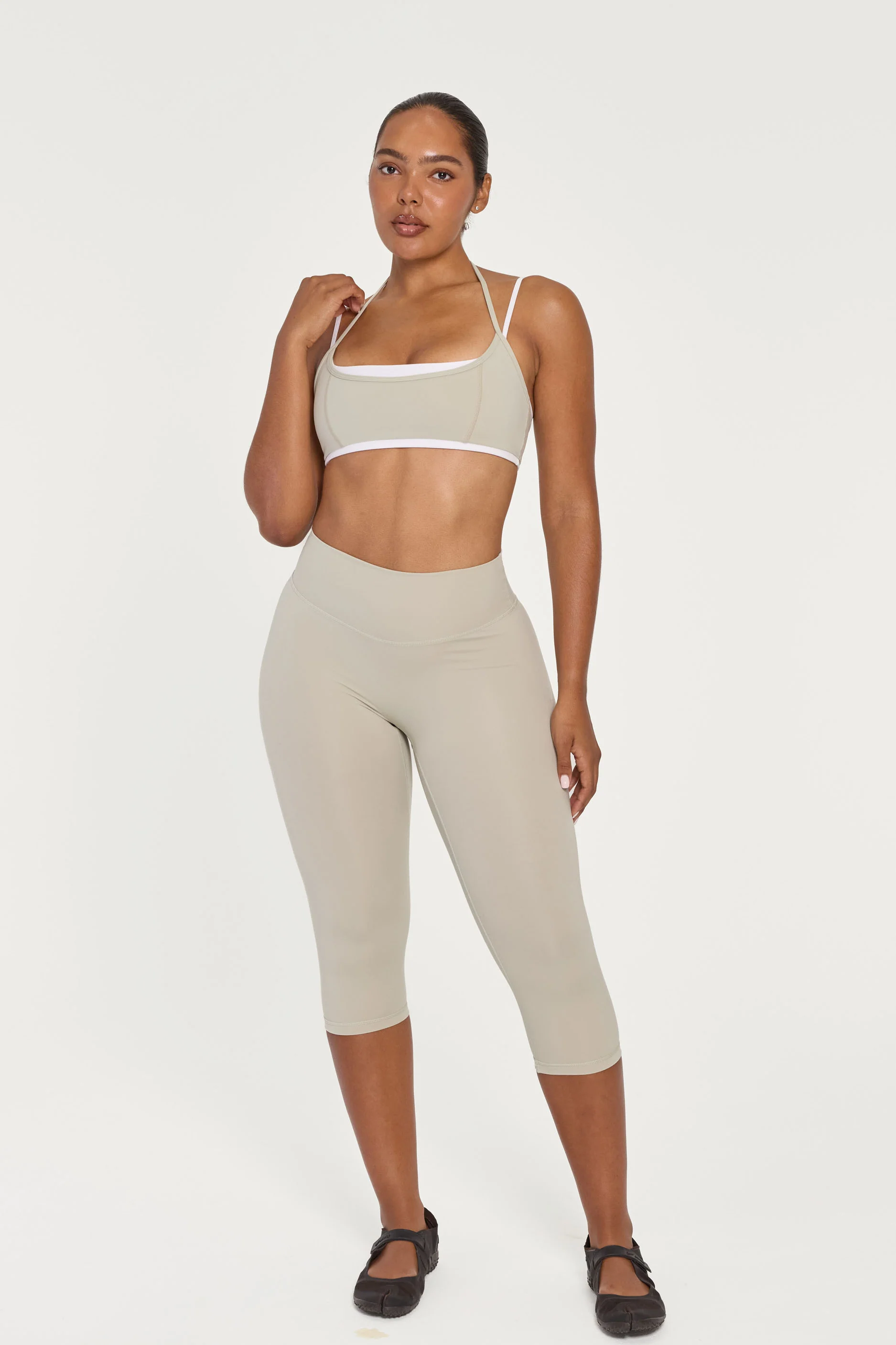 Halter Layered Bra - Cottage/White - Image 3