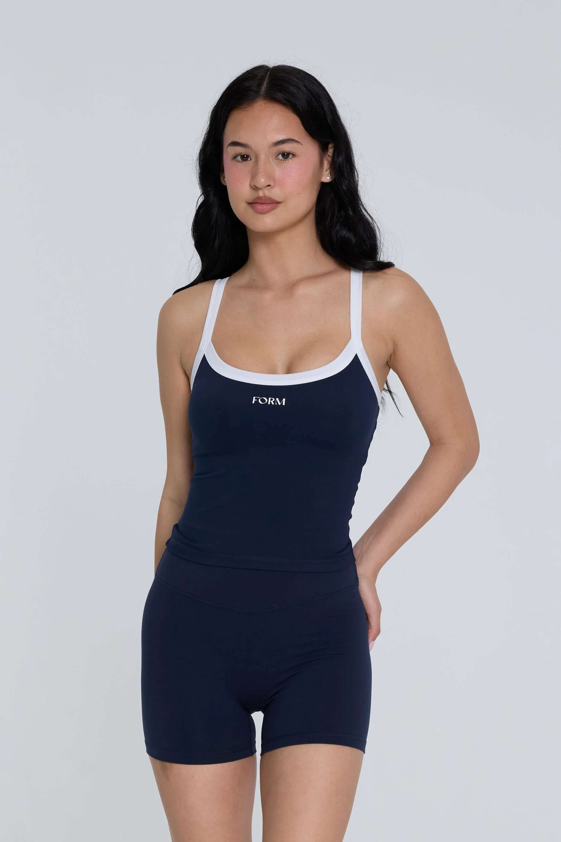 Impact Tank - Navy/White