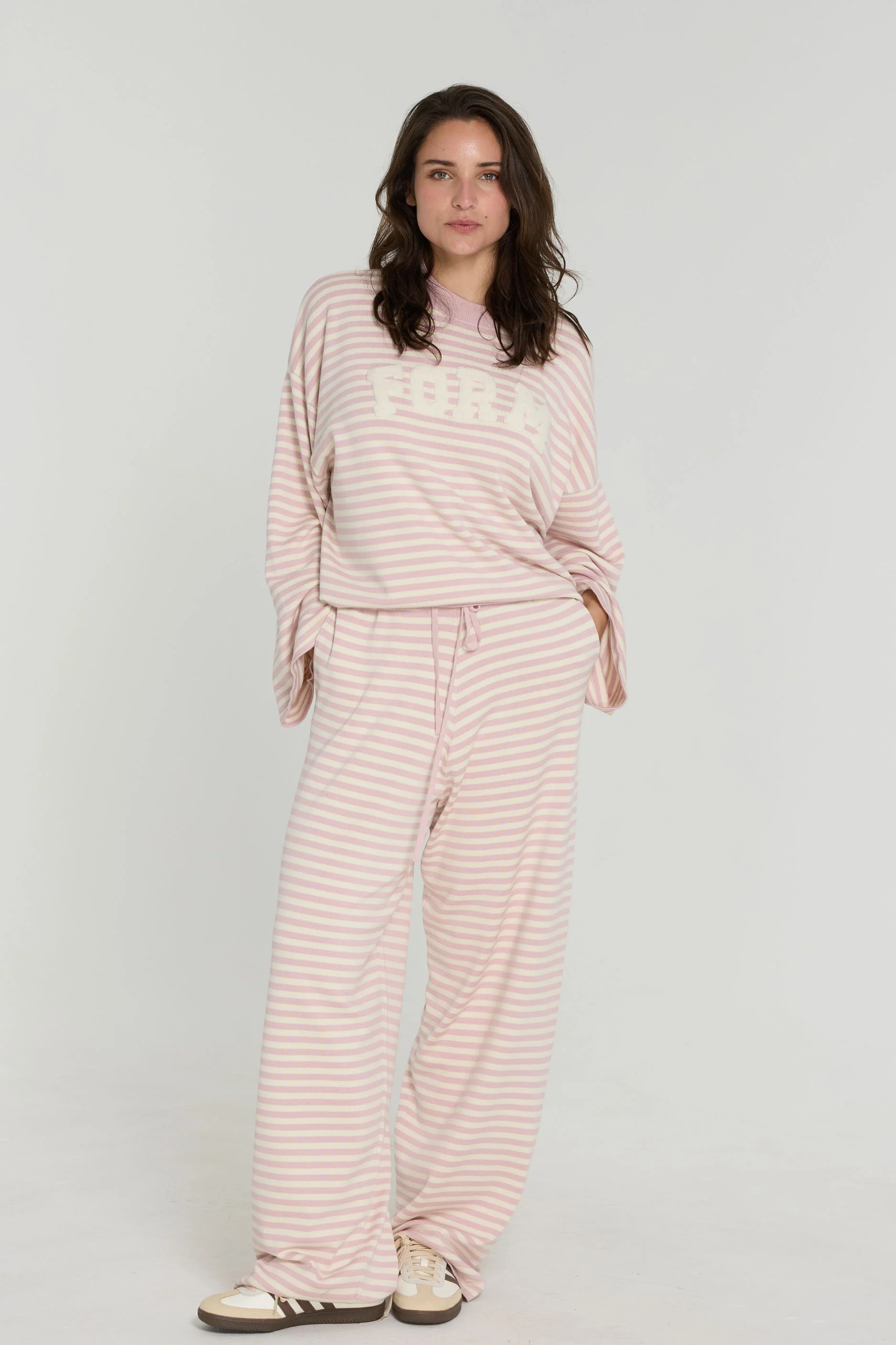 Knit Drawstring Pants - Valentine - Image 4