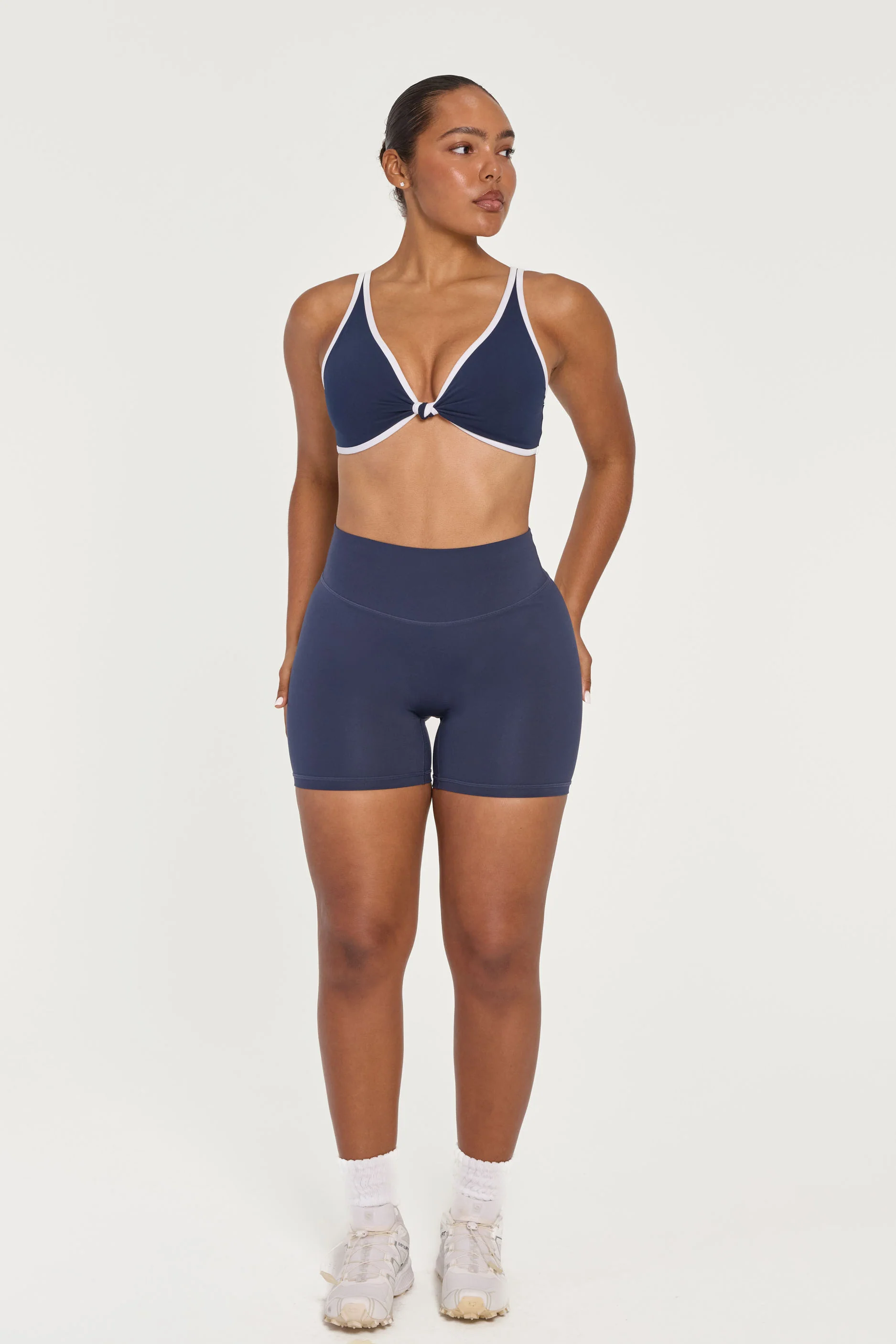 Knot Bra - Navy/White - Image 4