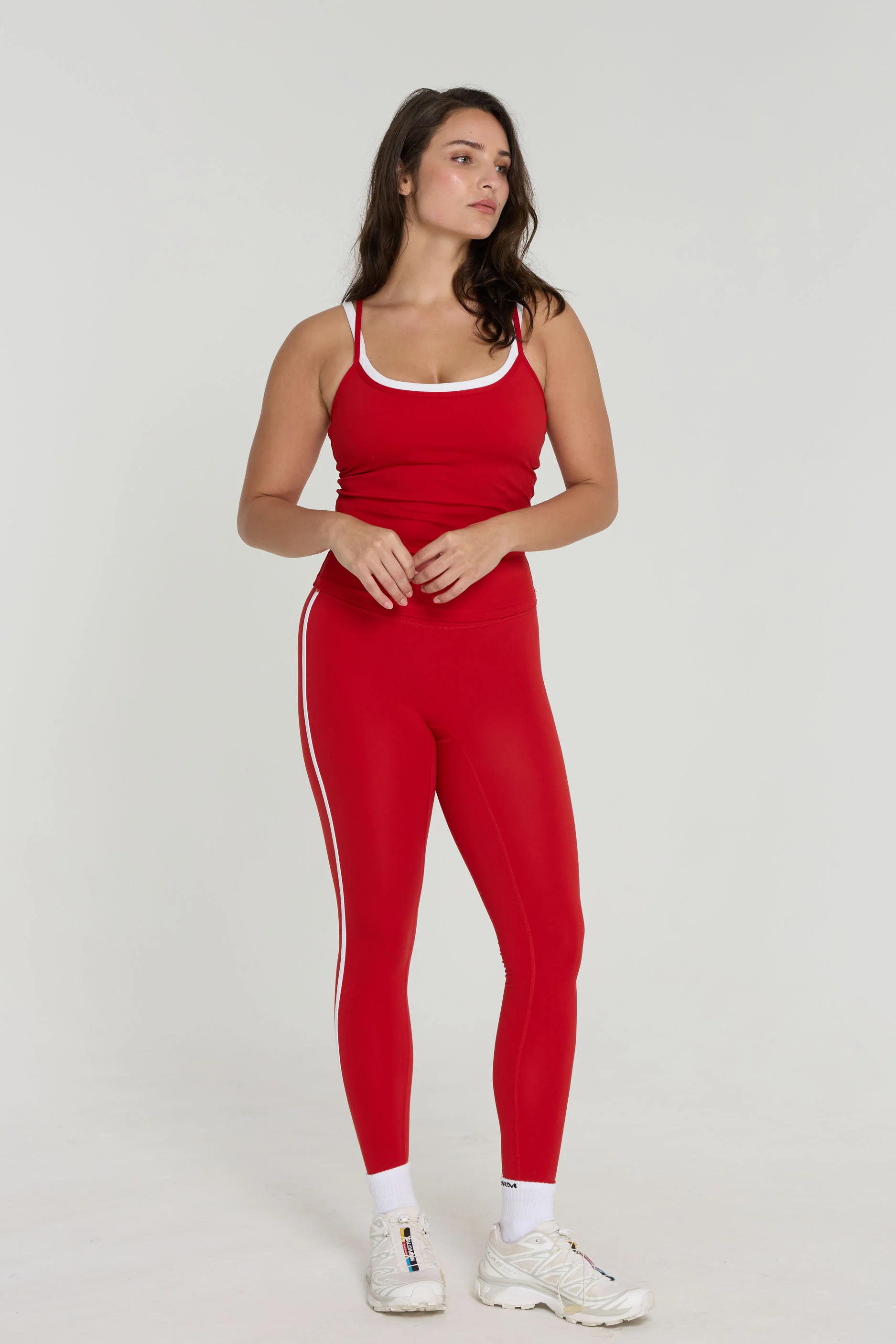 Layered Tank - Cherry/White - Image 4
