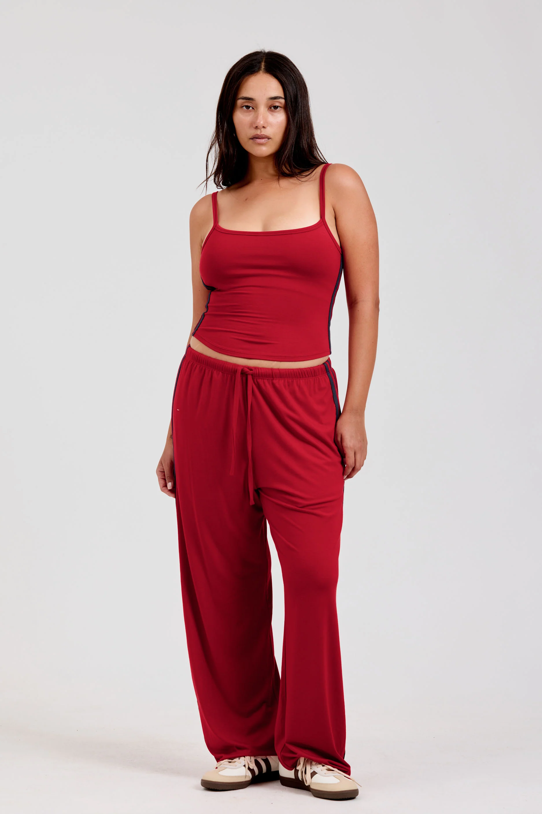 Lounge Cami - Cherry/Navy - Image 6