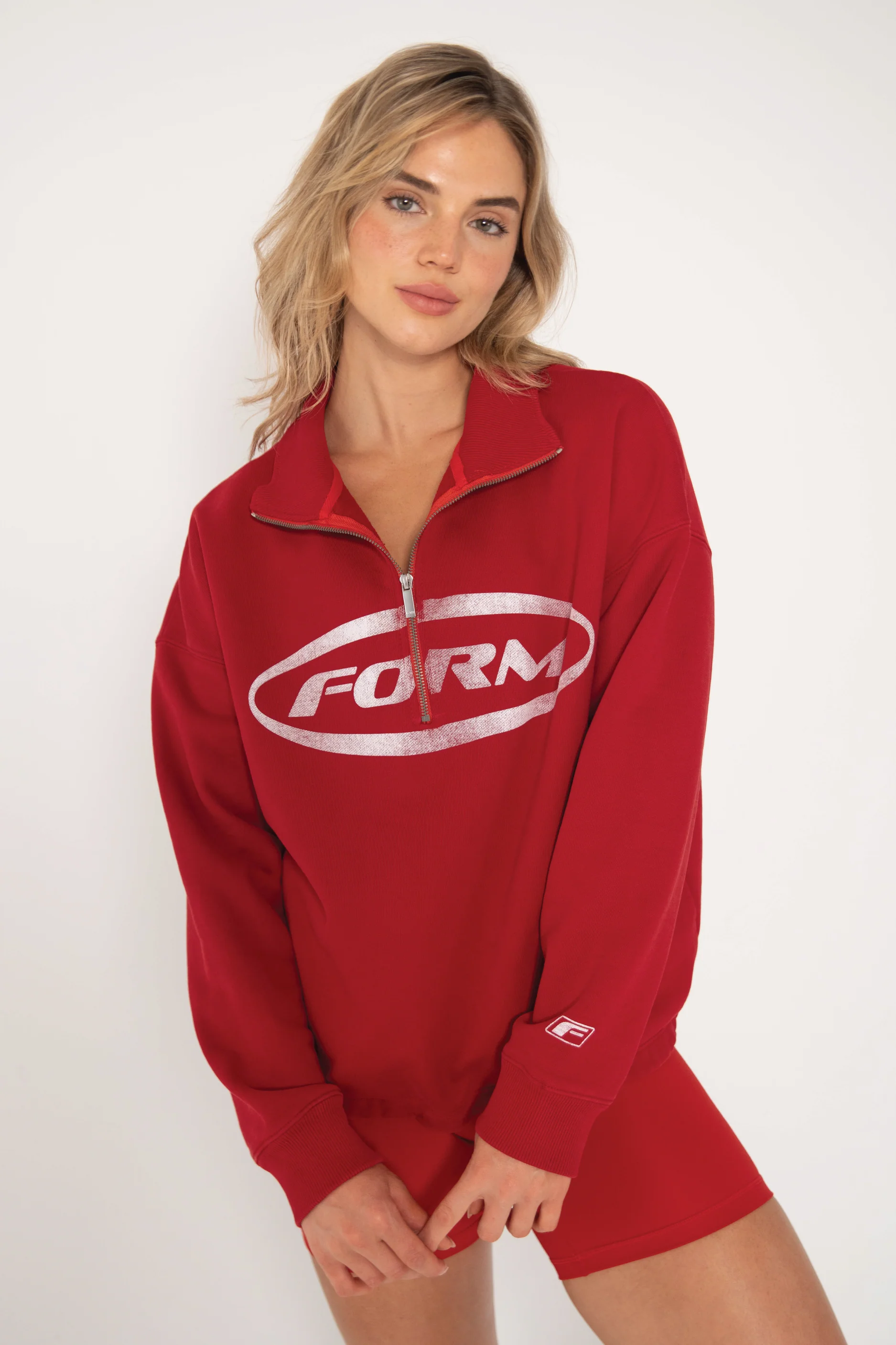 Quarter Zip - Cherry