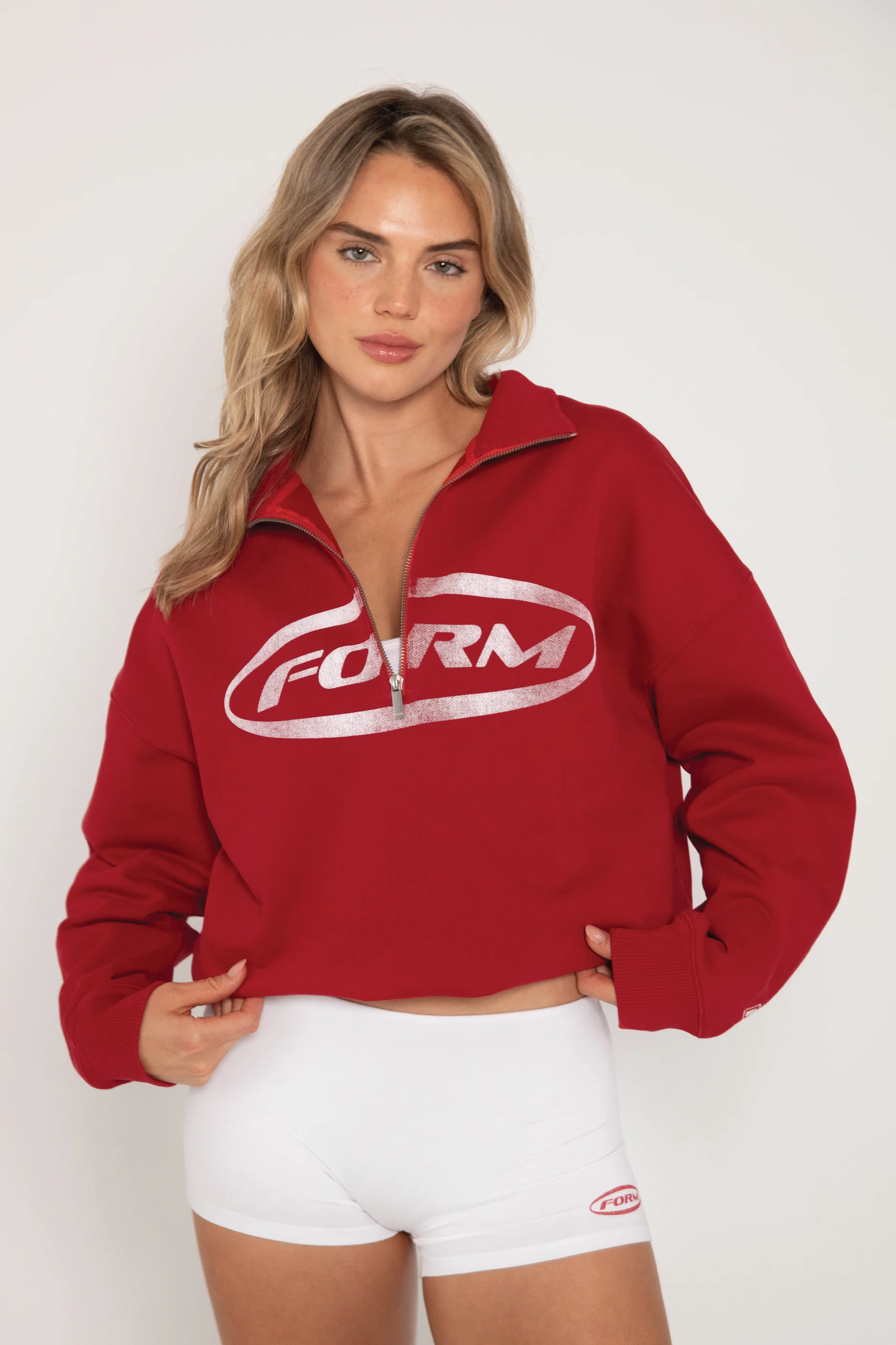 Quarter Zip - Cherry - Image 3