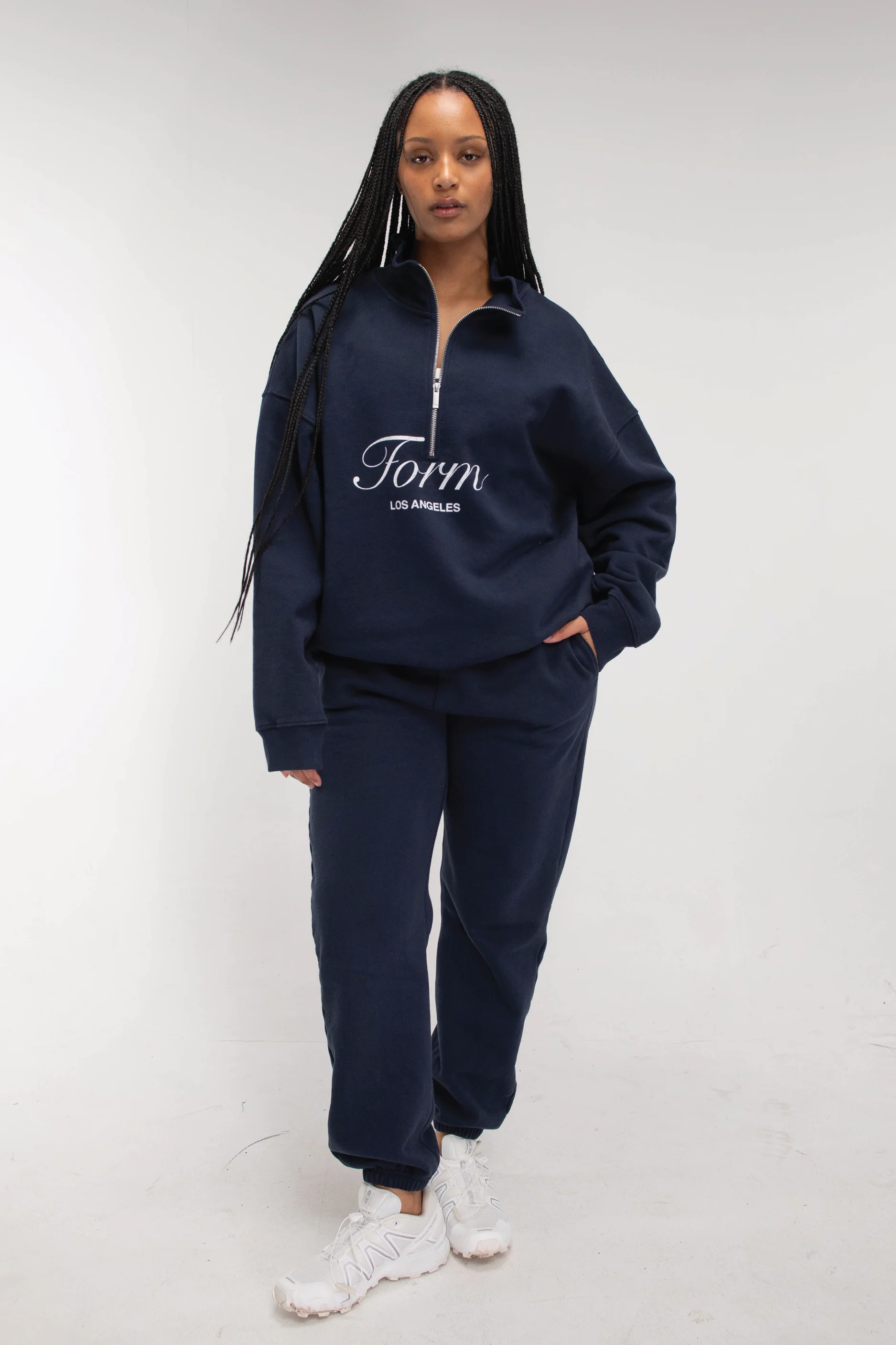 Quarter Zip - Navy - Image 4