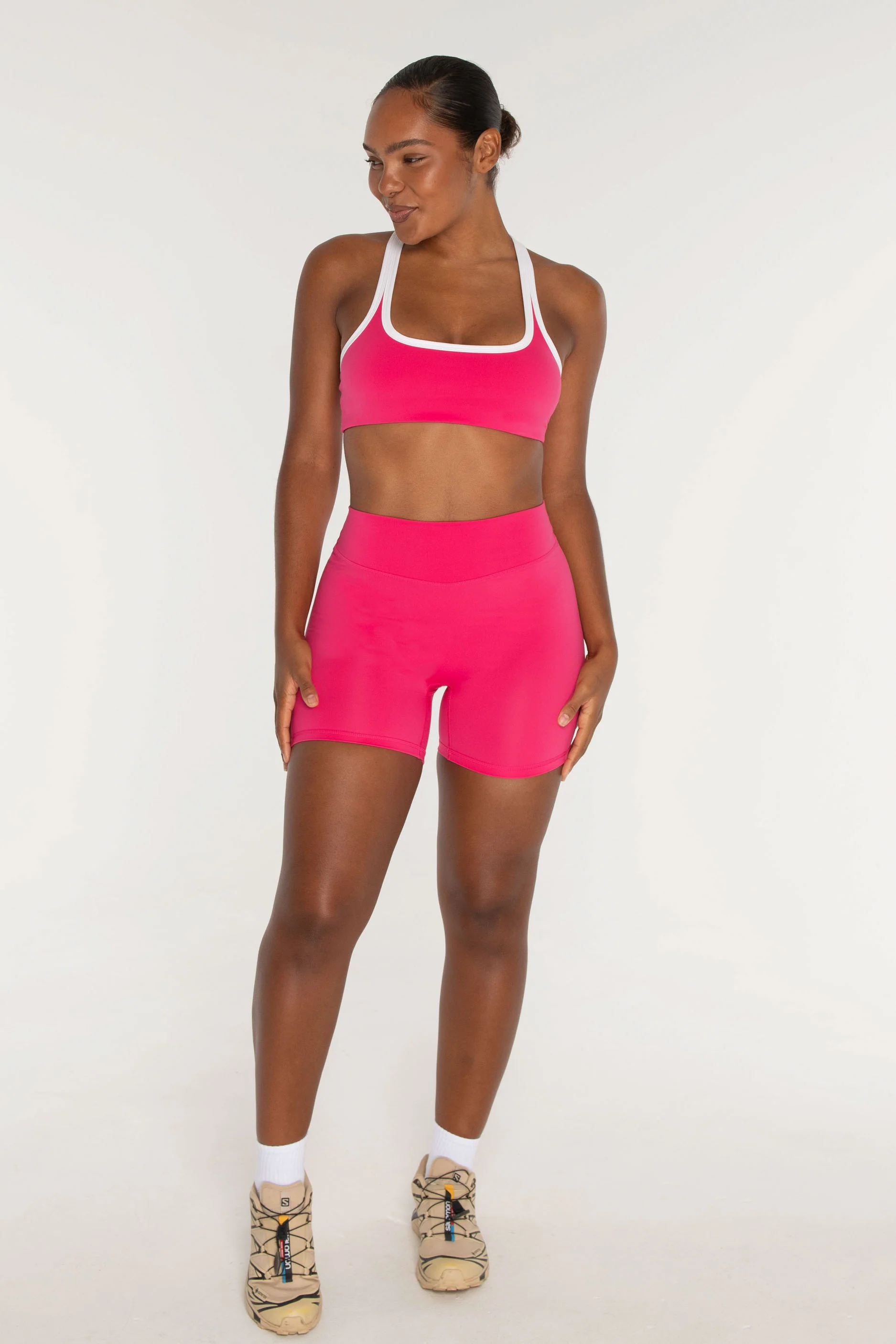 Racer Bra - Flirt/White - Image 4