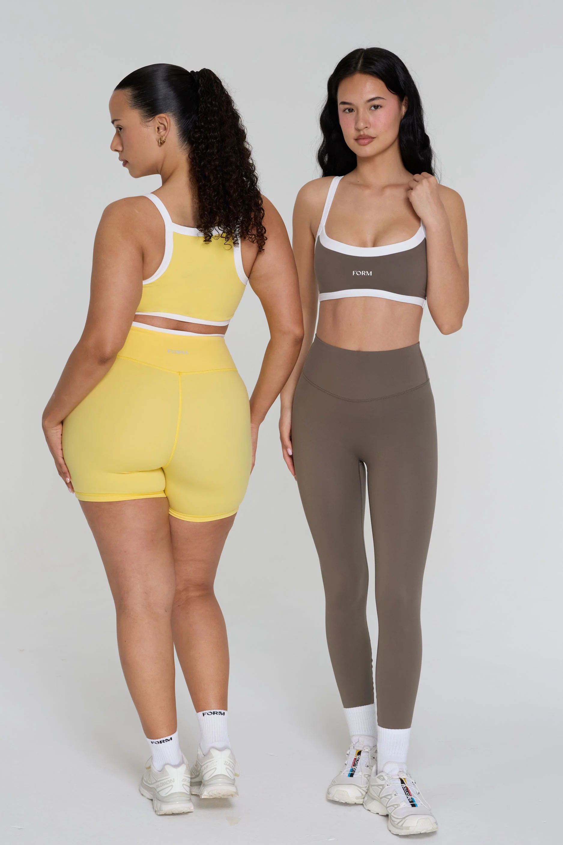 Reversible Impact Bra - Walnut/Daisy/White - Image 2
