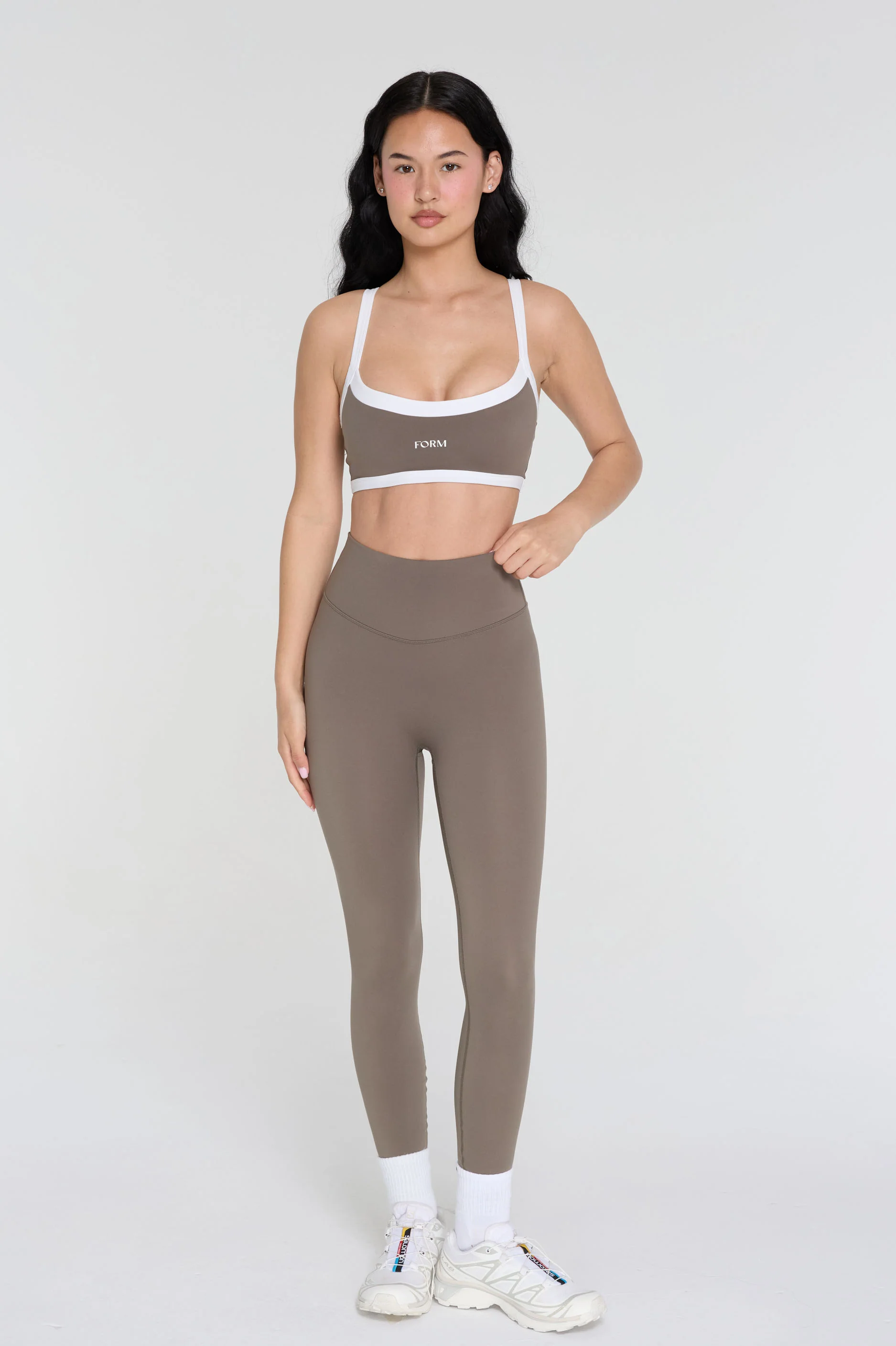 Reversible Impact Bra - Walnut/Daisy/White - Image 3