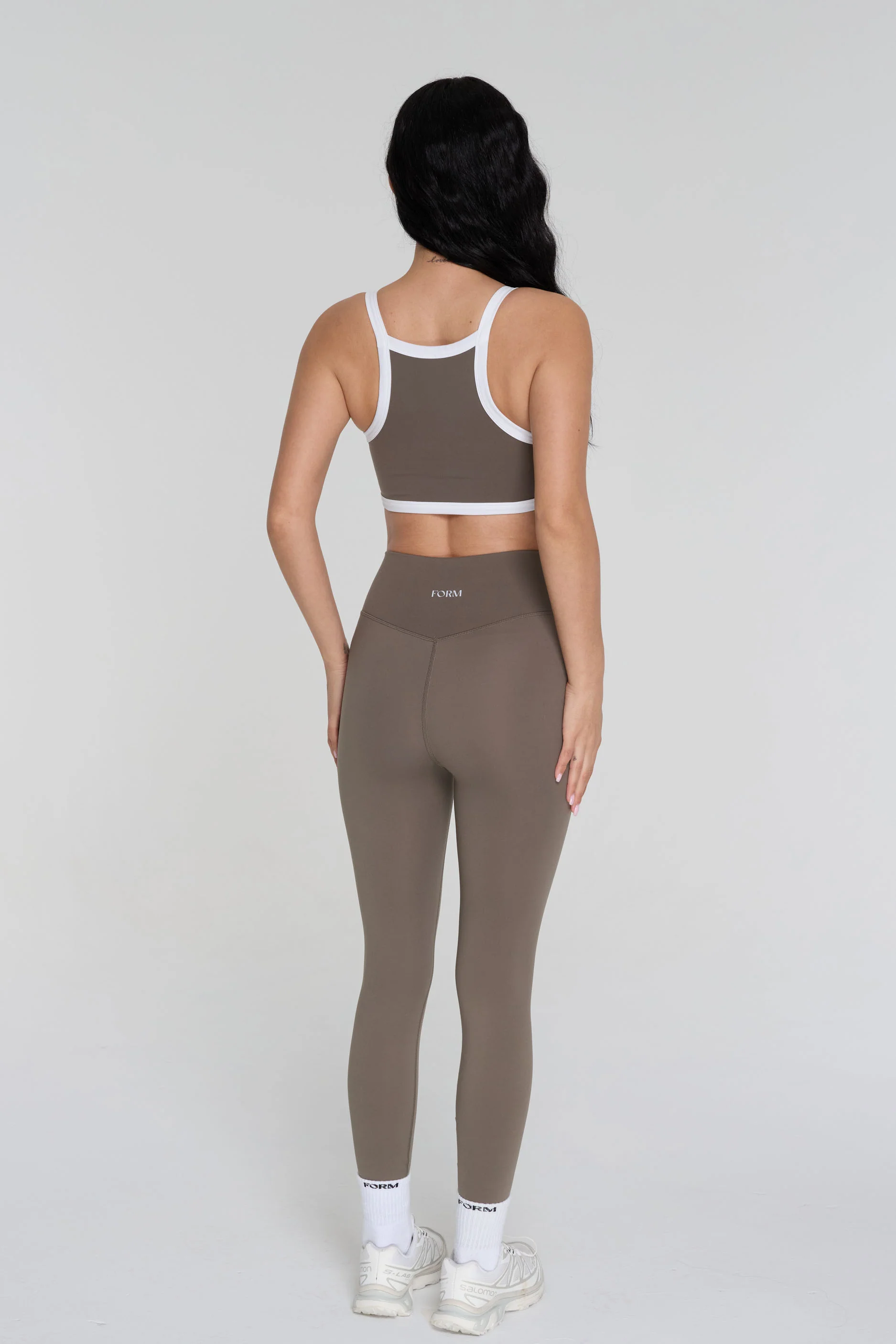 Reversible Impact Bra - Walnut/Daisy/White - Image 4