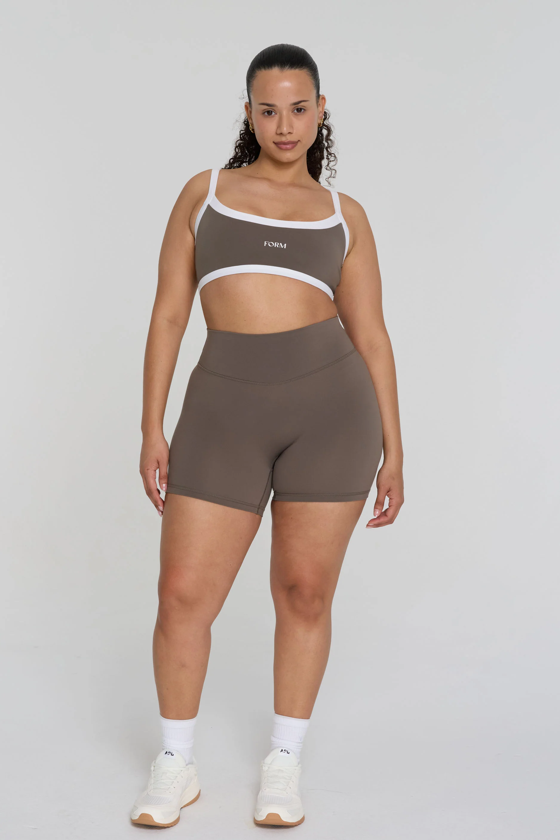Reversible Impact Bra - Walnut/Daisy/White - Image 6