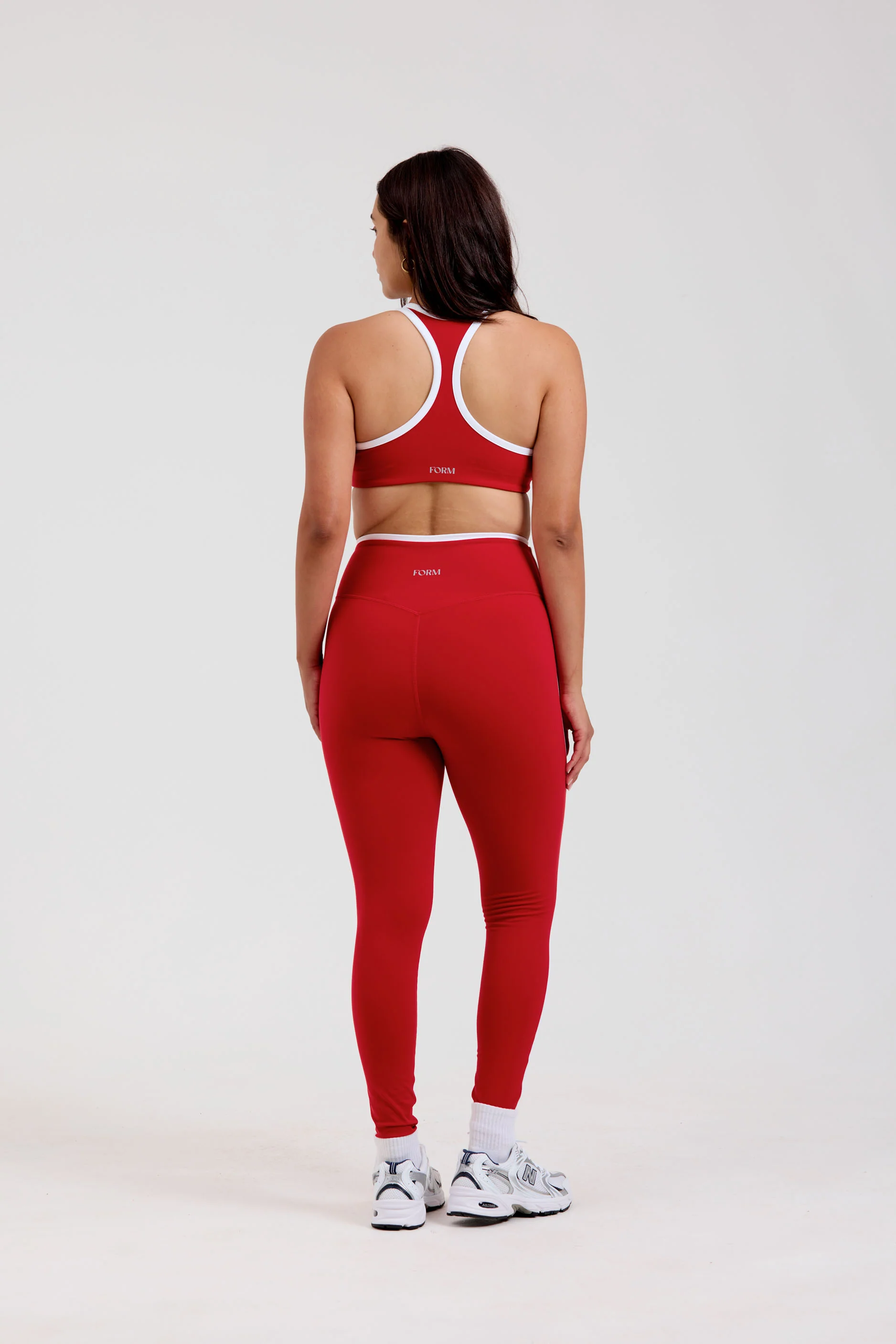 Reversible Racer Bra - Cherry/White - Sweetheart/White - Image 4
