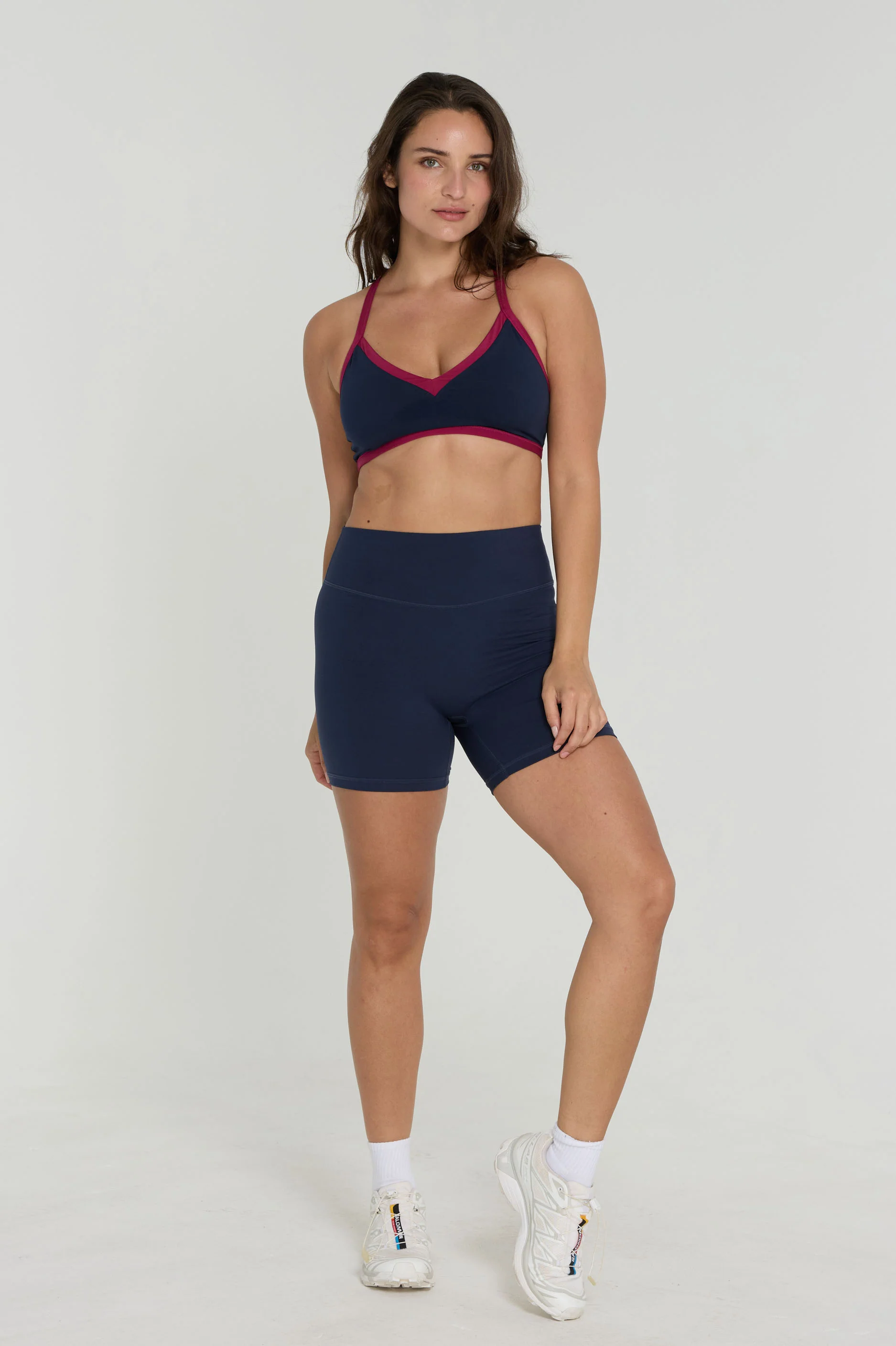 Reversible V-Neck Bra - Espresso/Crush - Navy/Crush - Image 10