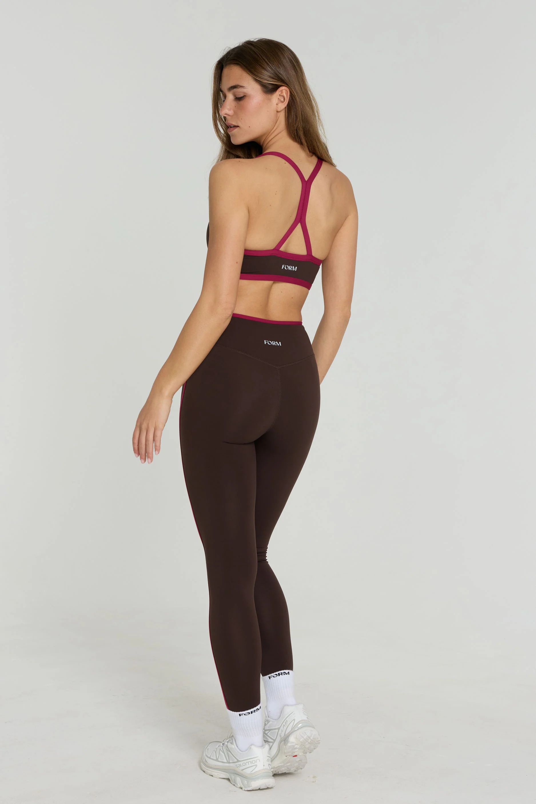 Reversible V-Neck Bra - Espresso/Crush - Navy/Crush - Image 4
