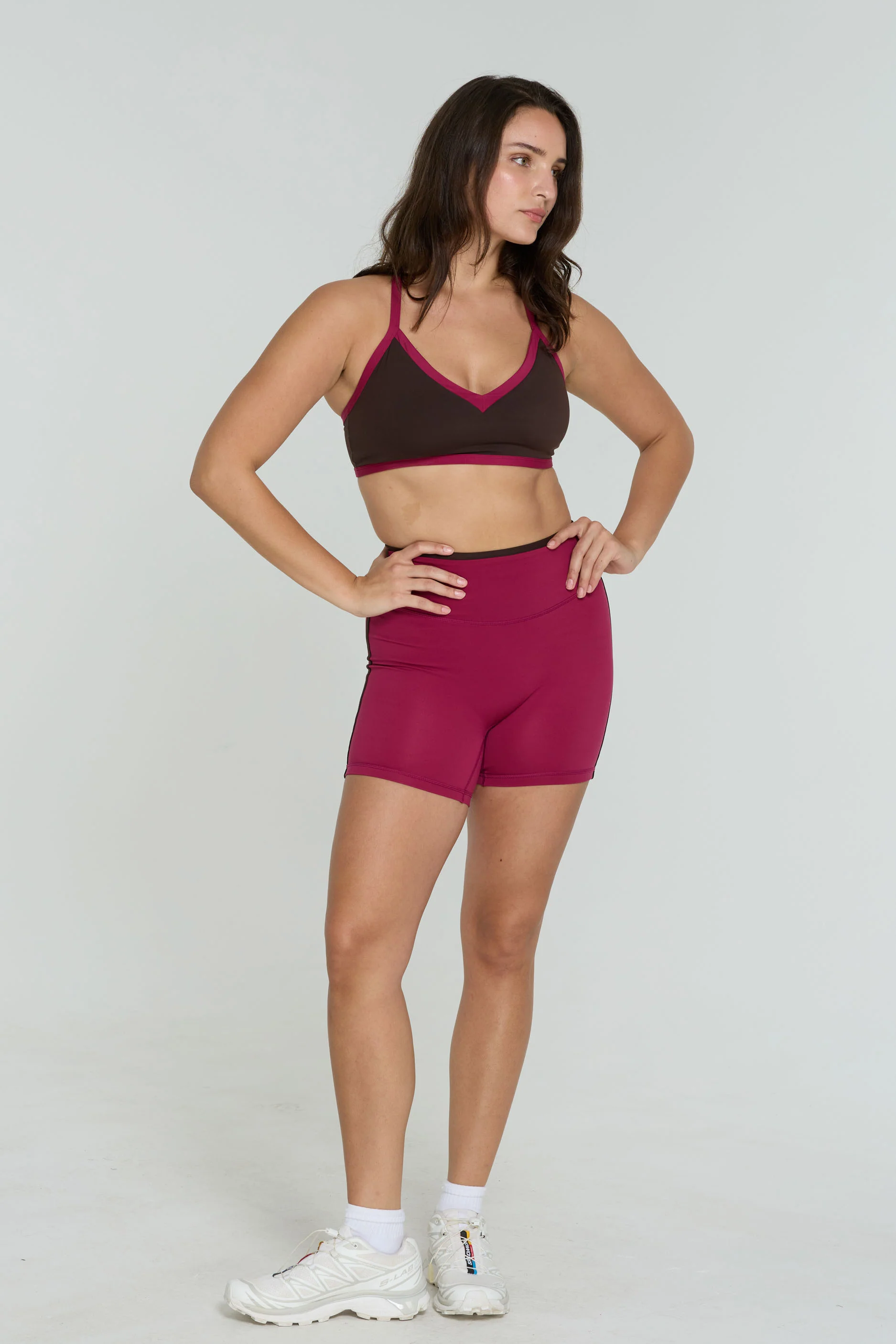 Reversible V-Neck Bra - Espresso/Crush - Navy/Crush - Image 6