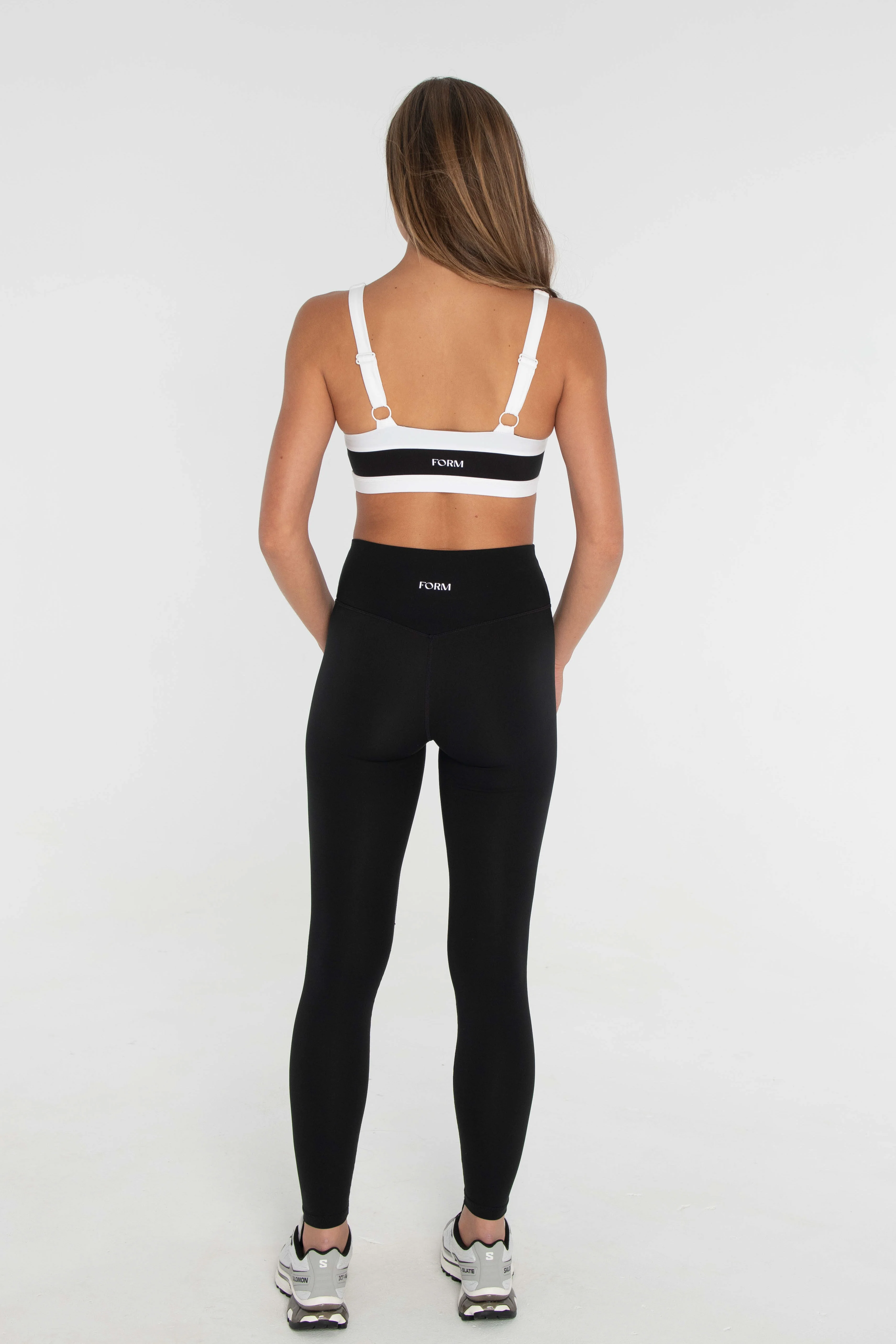 Straight Neck Bra - Black/White - Image 3