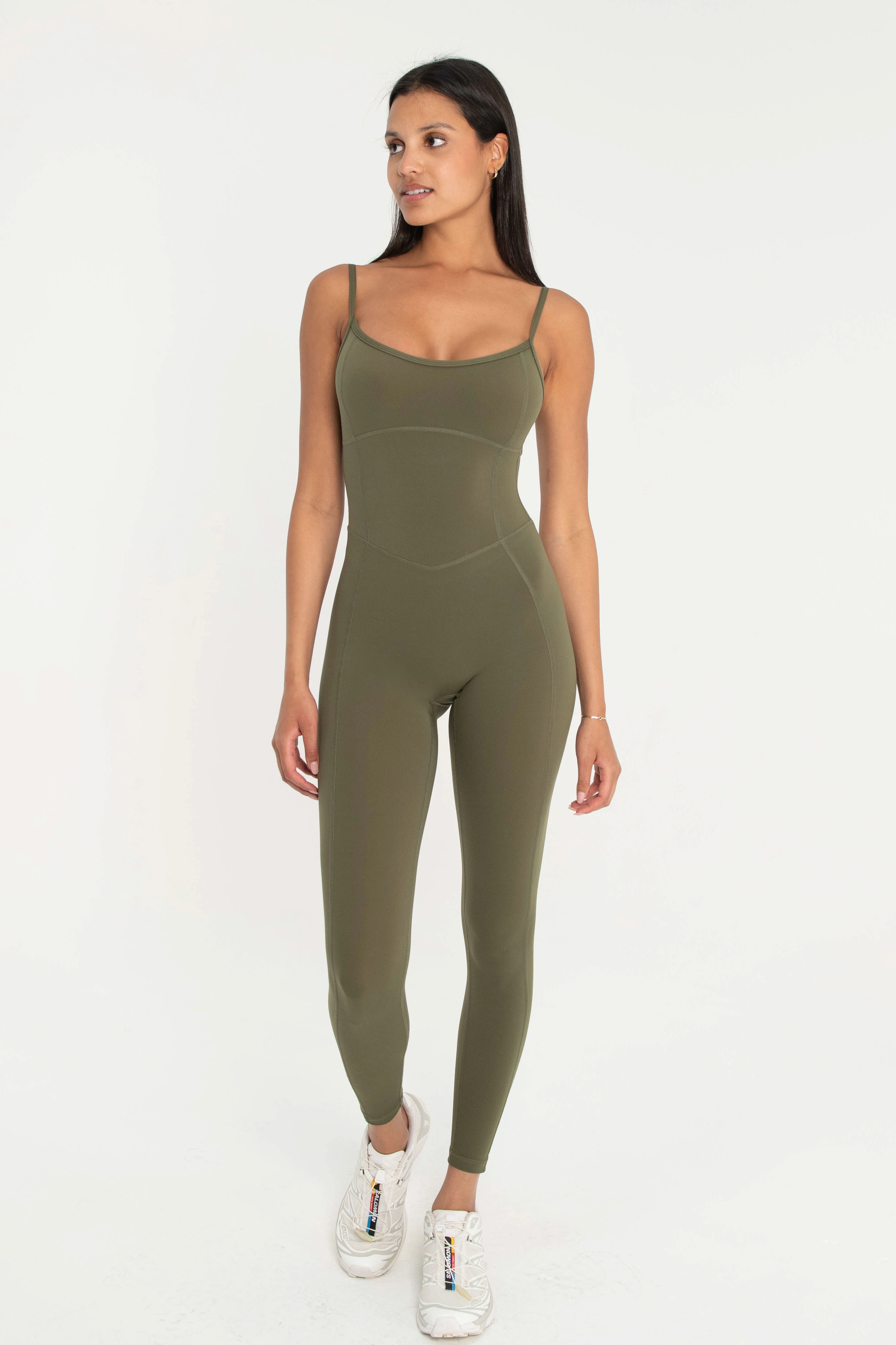 Scoop Neck Onesie - Olive