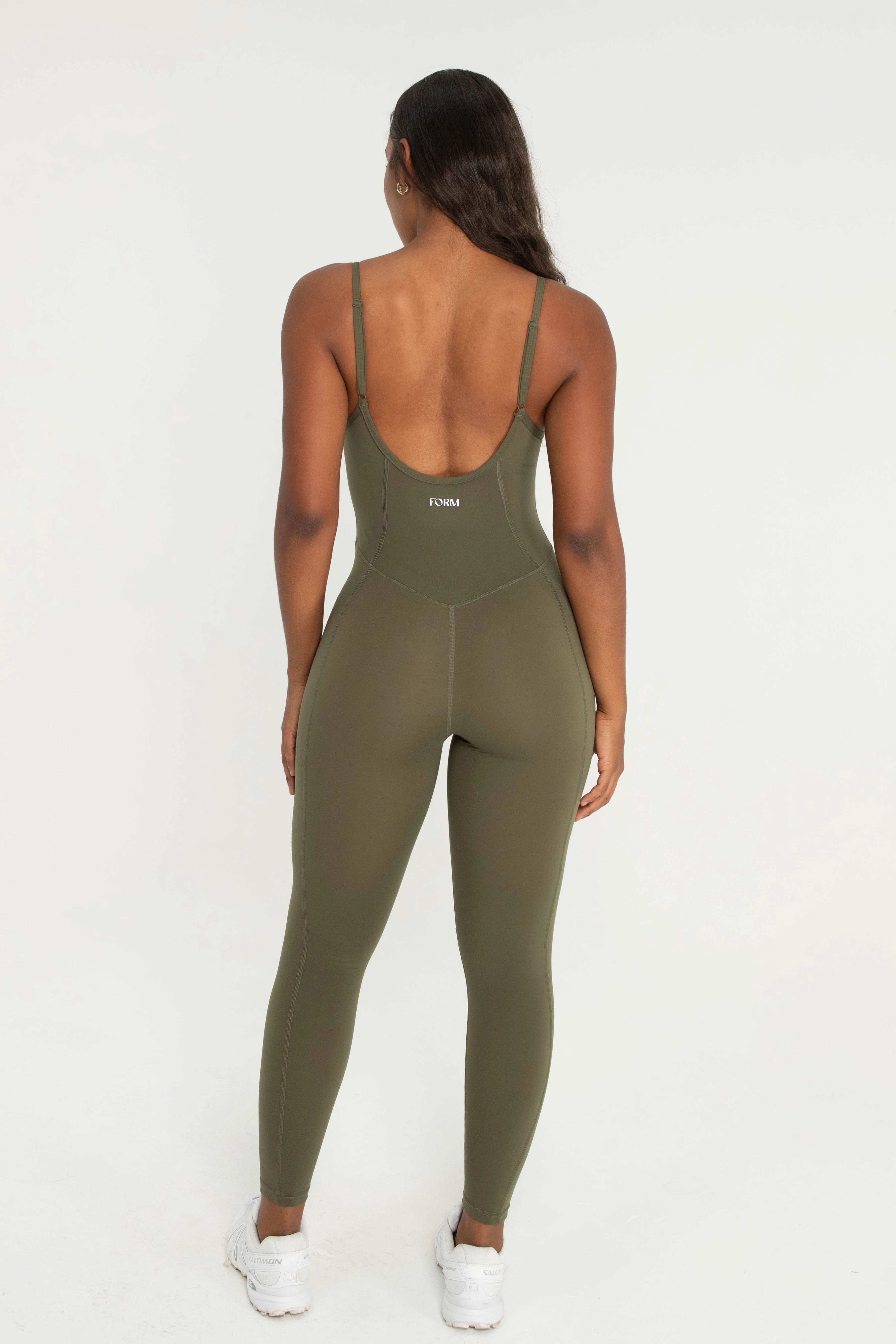 Scoop Neck Onesie - Olive - Image 5