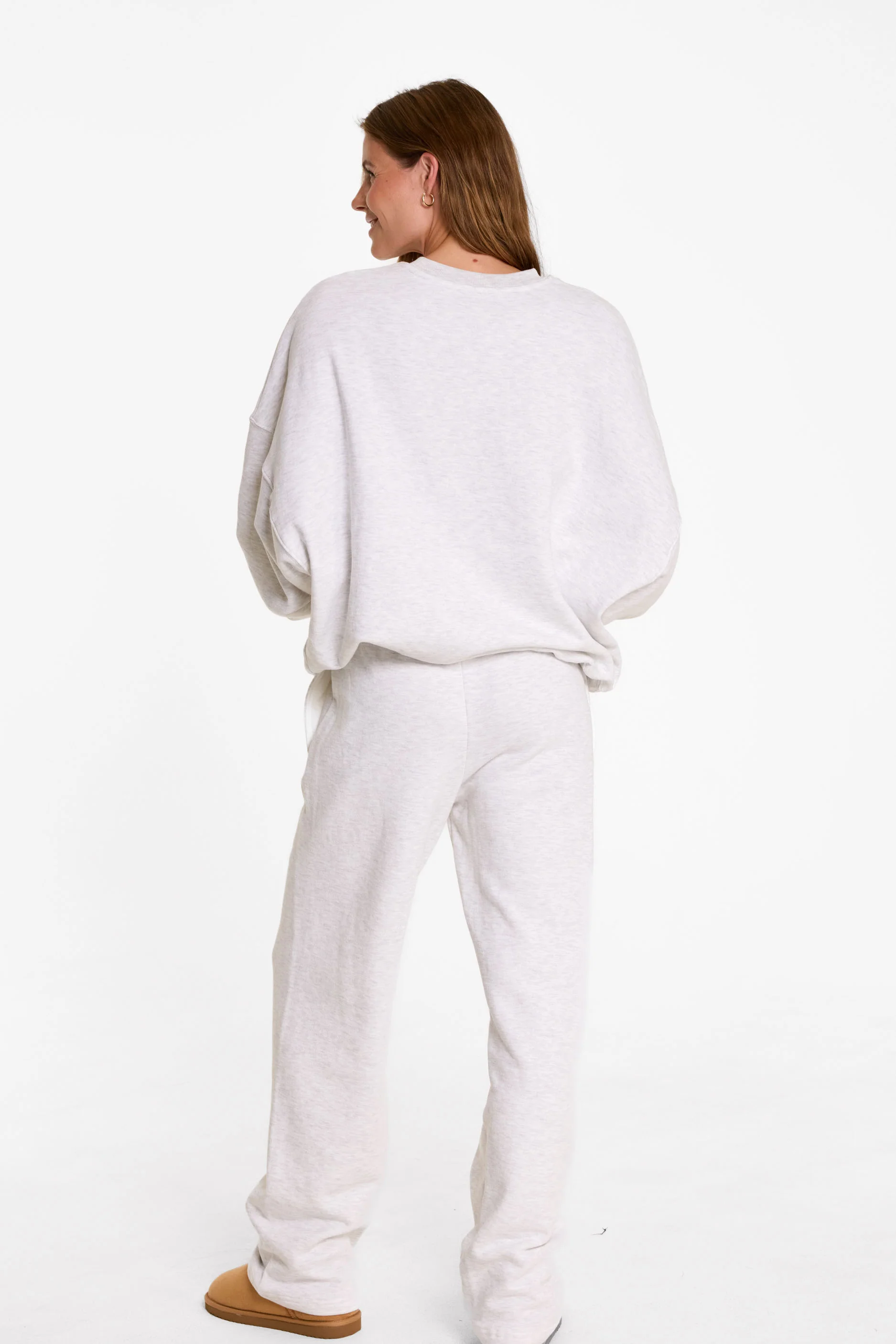 Straight Leg Sweatpants - Heather Grey - Image 4