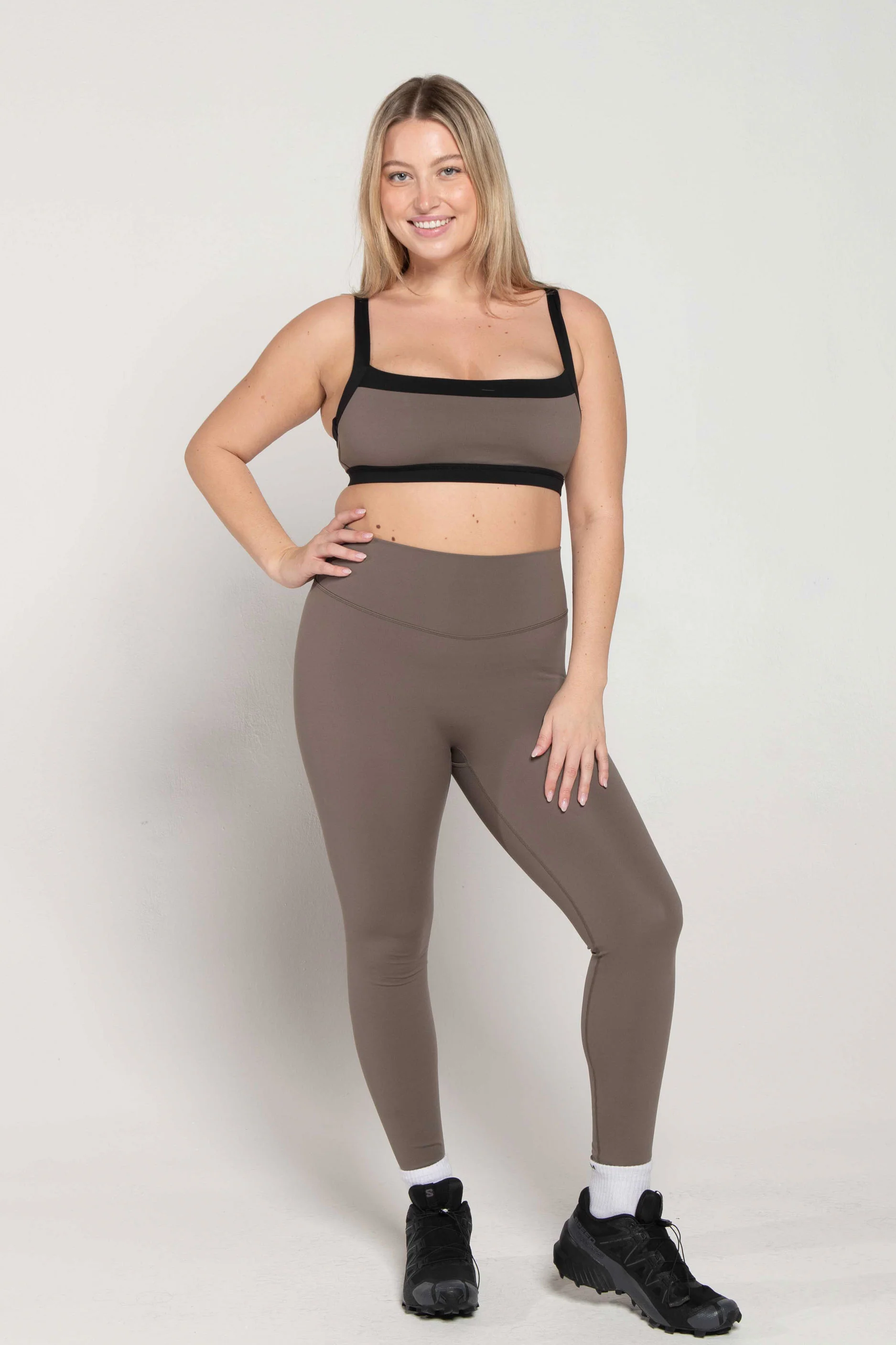 Straight Neck Bra - Walnut/Black - Image 4