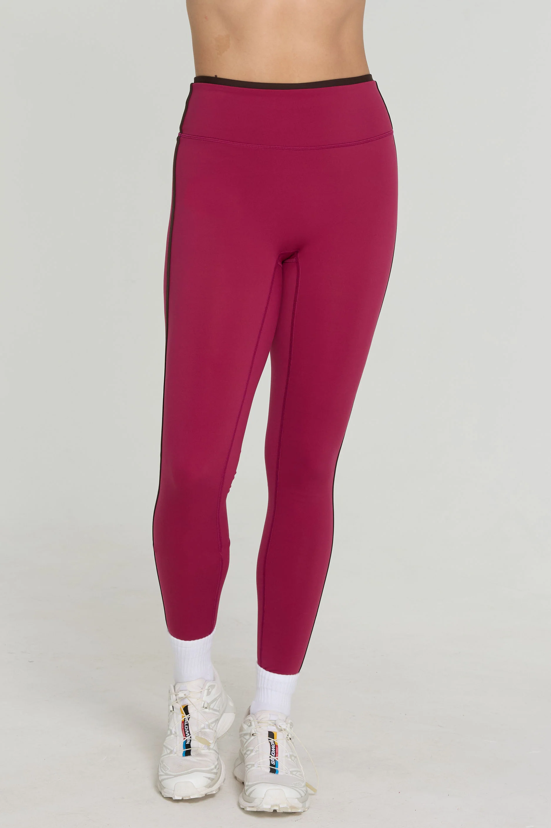 Two Tone Leggings - Crush/Espresso