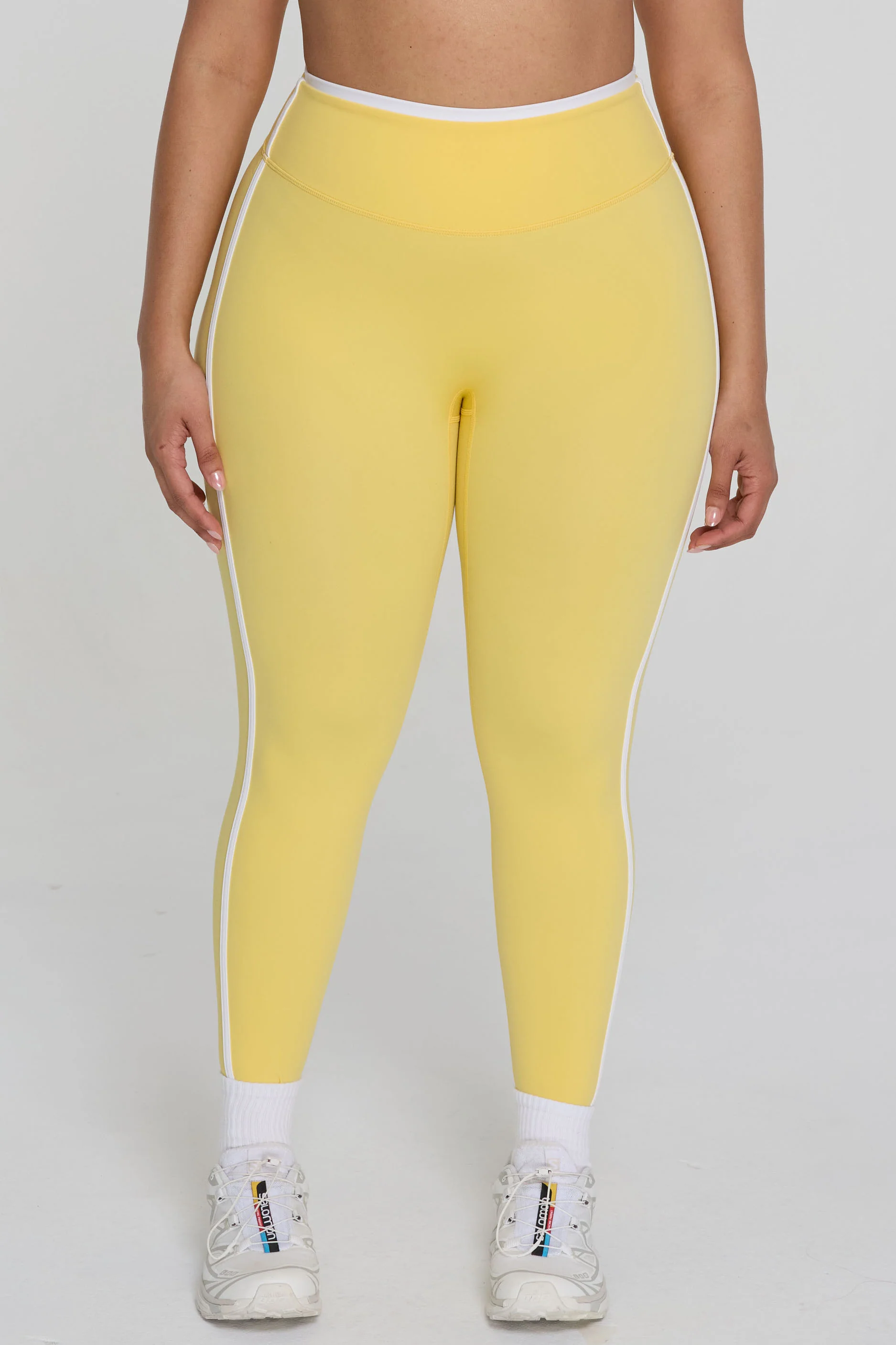 Two Tone Leggings - Daisy/White