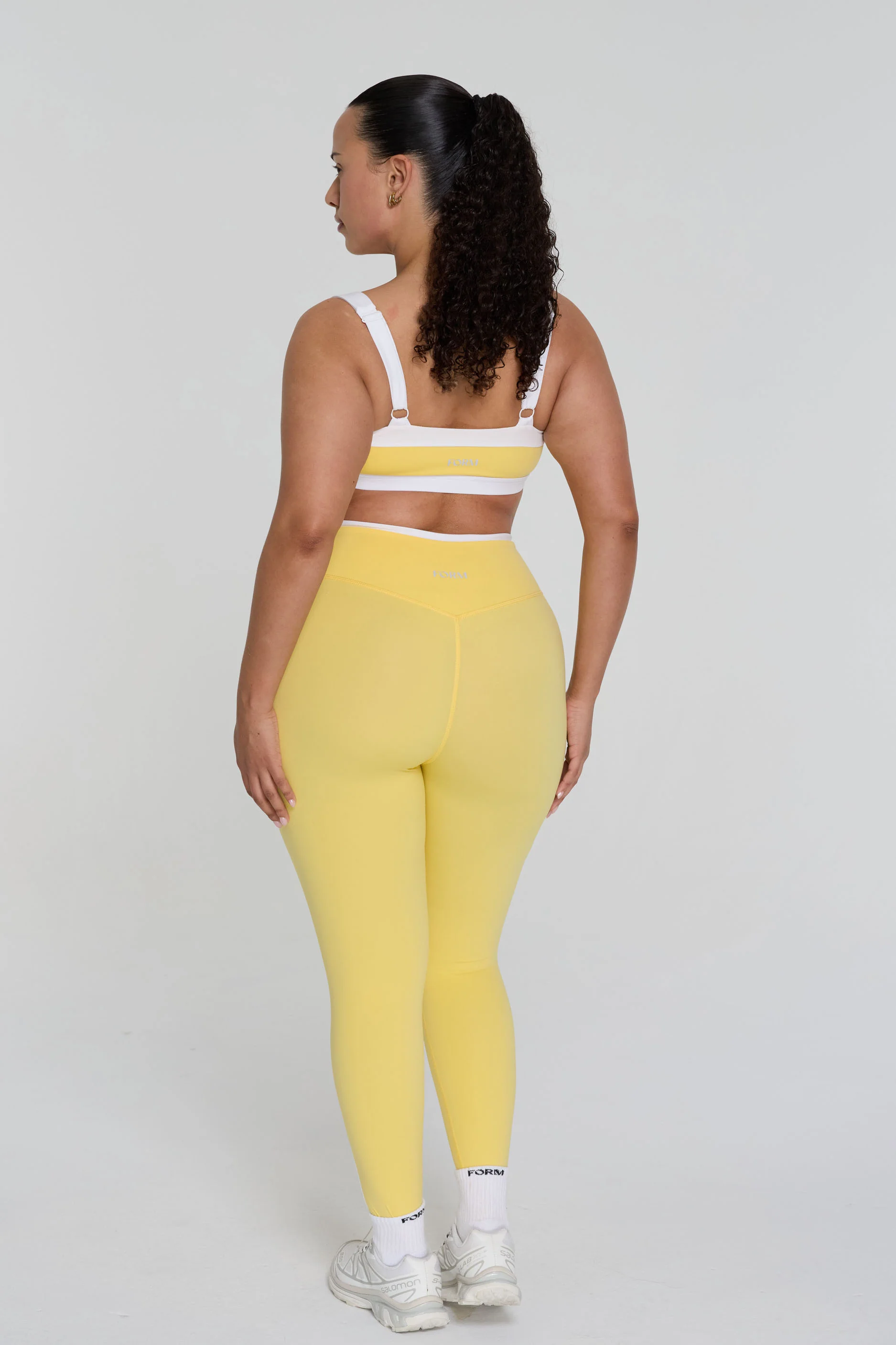 Two Tone Leggings - Daisy/White - Image 3