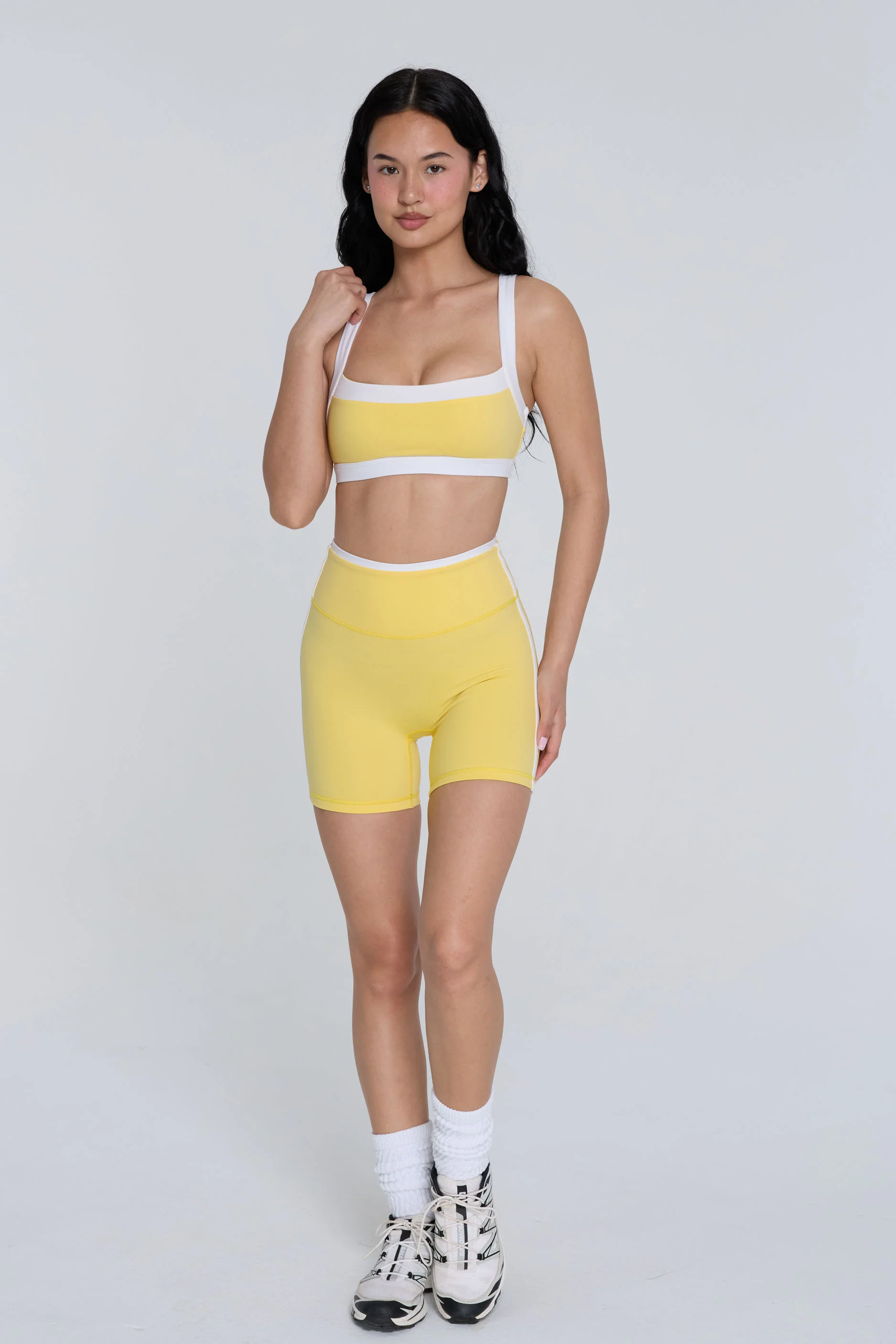 Two Tone Shorts - Daisy/White - Image 3