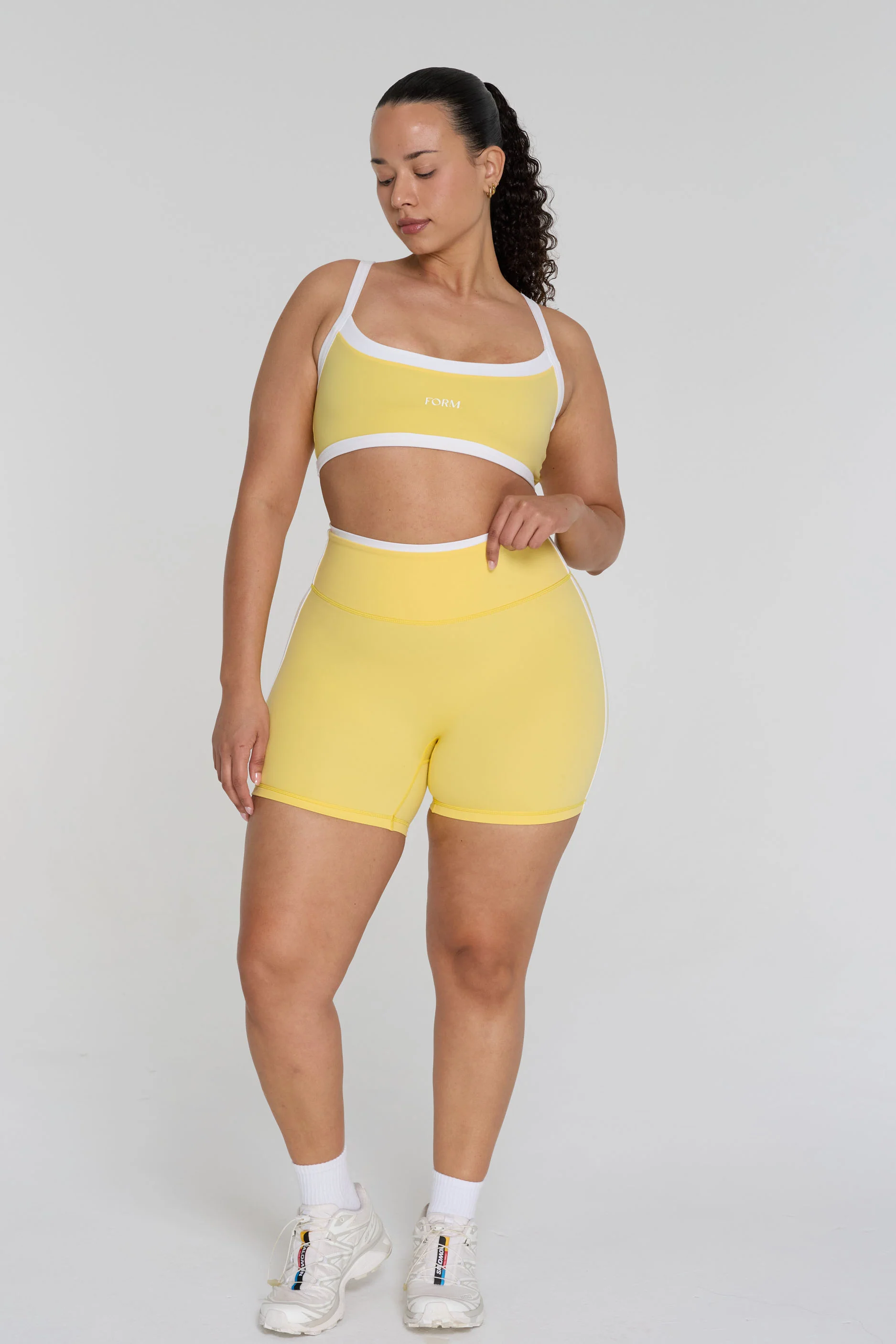 Two Tone Shorts - Daisy/White - Image 5