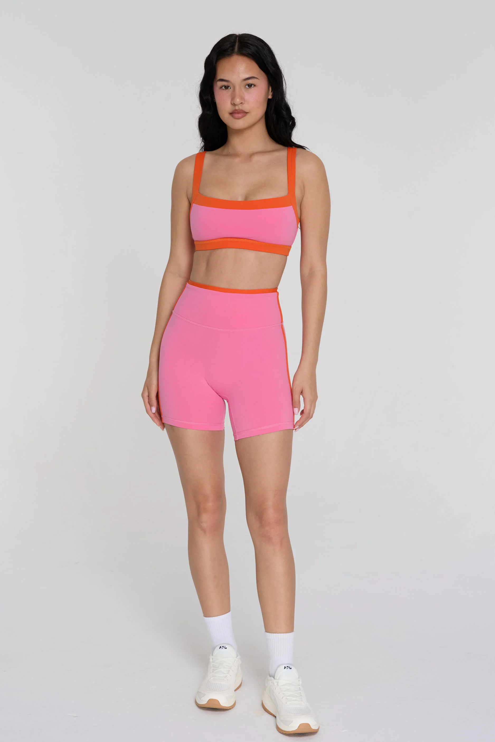 Two Tone Shorts - Peony/Poppy - Image 3