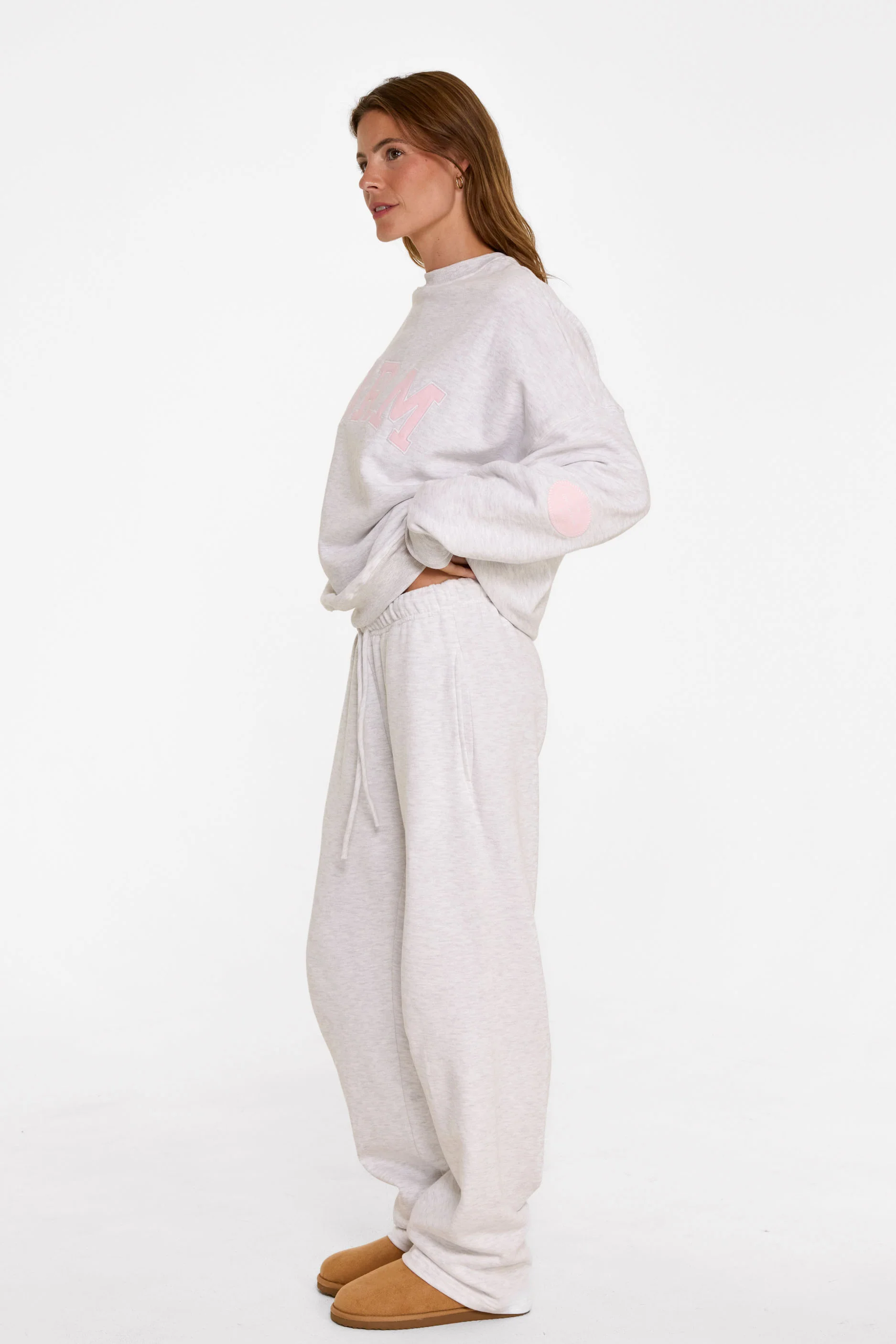 uniFORM Crewneck - Heather Grey/Baby Pink - Image 5
