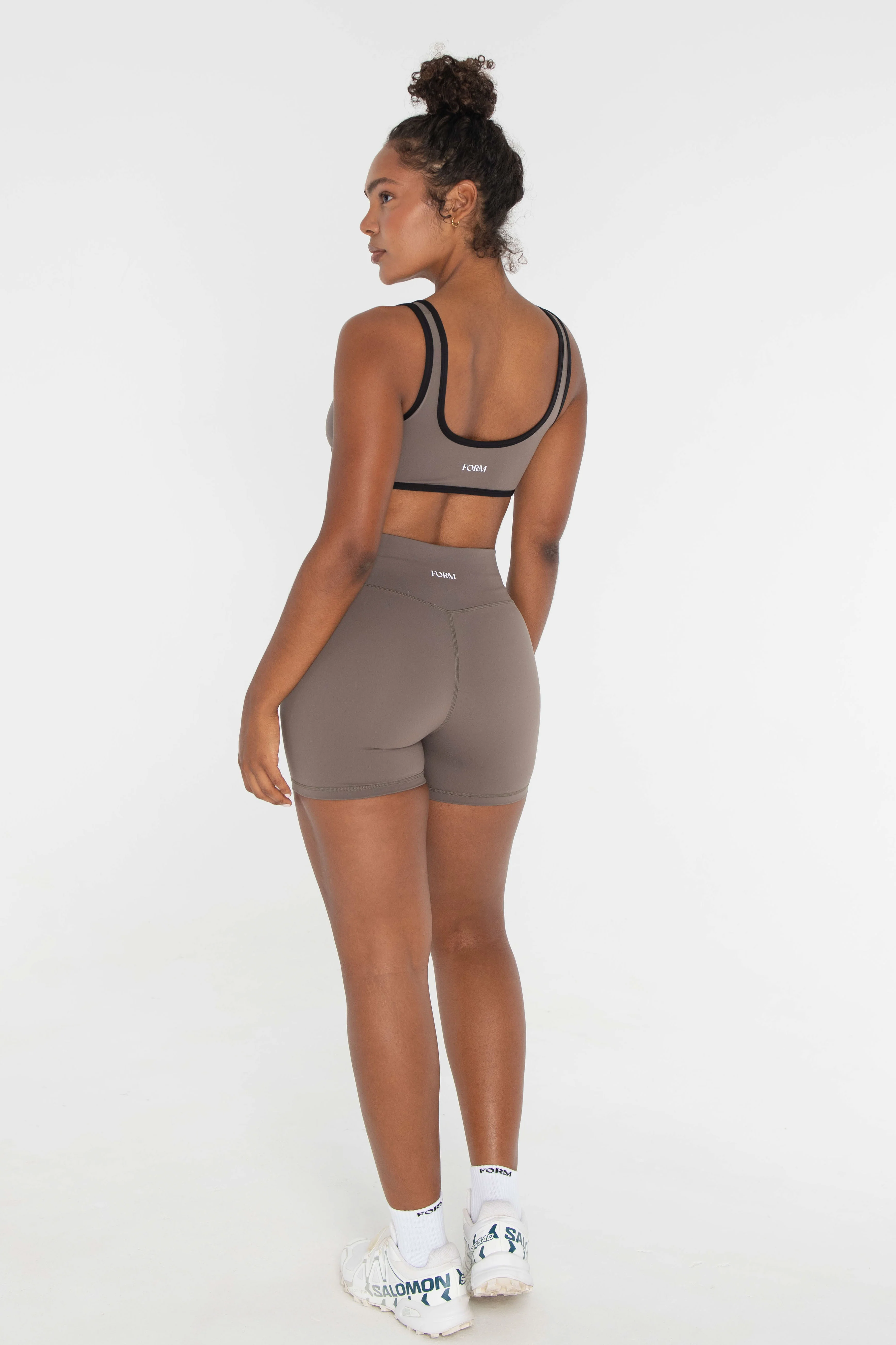 V Scoop Bra - Walnut/Black - Image 3