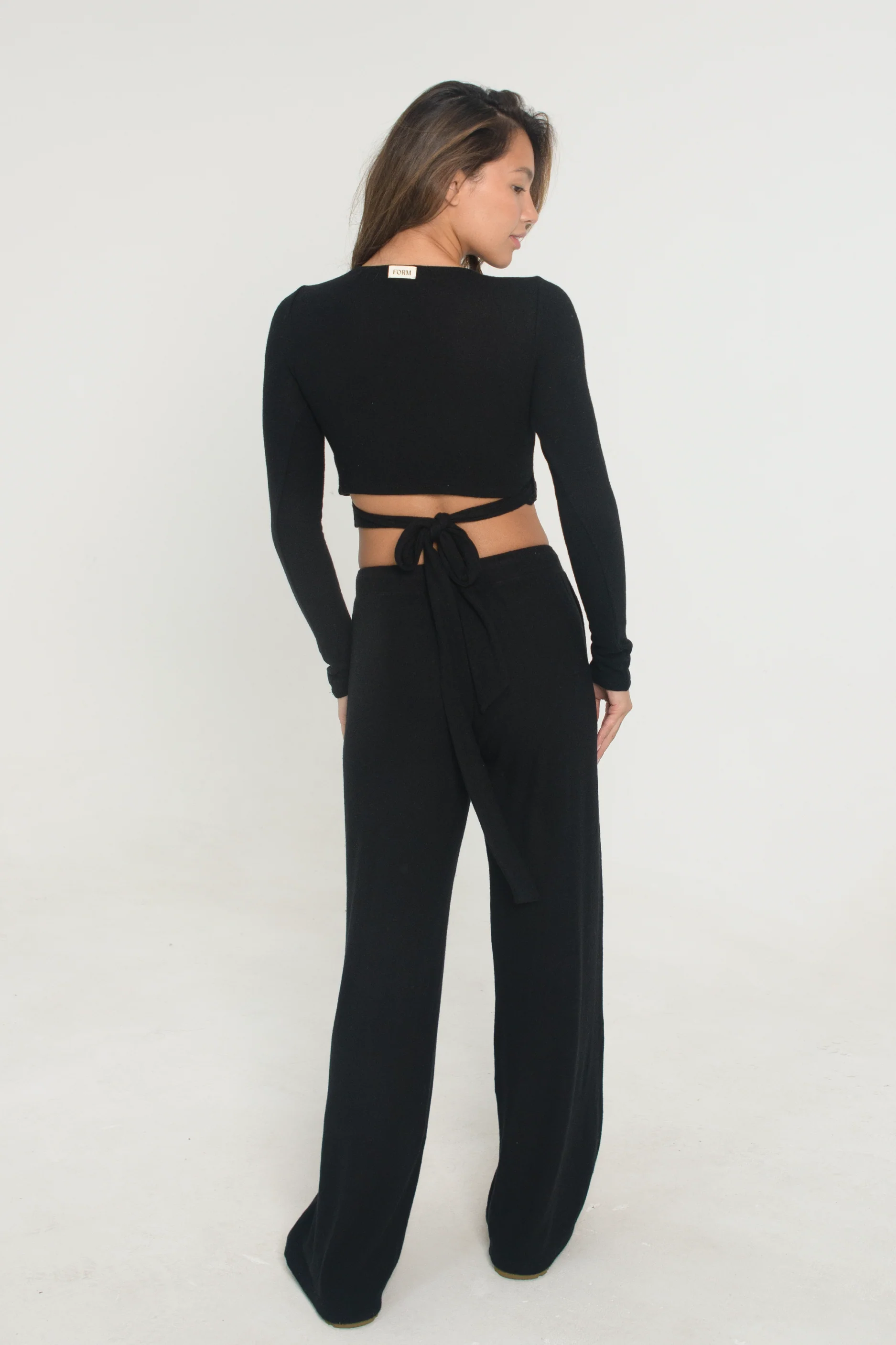 Wrap Sweater - Black - Image 4